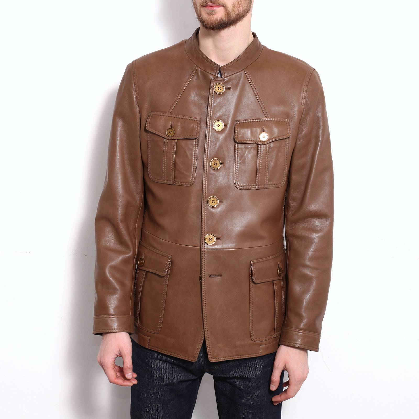 Кожаная куртка Burberry - купить оригинал в секонд-хенде SFS - 1