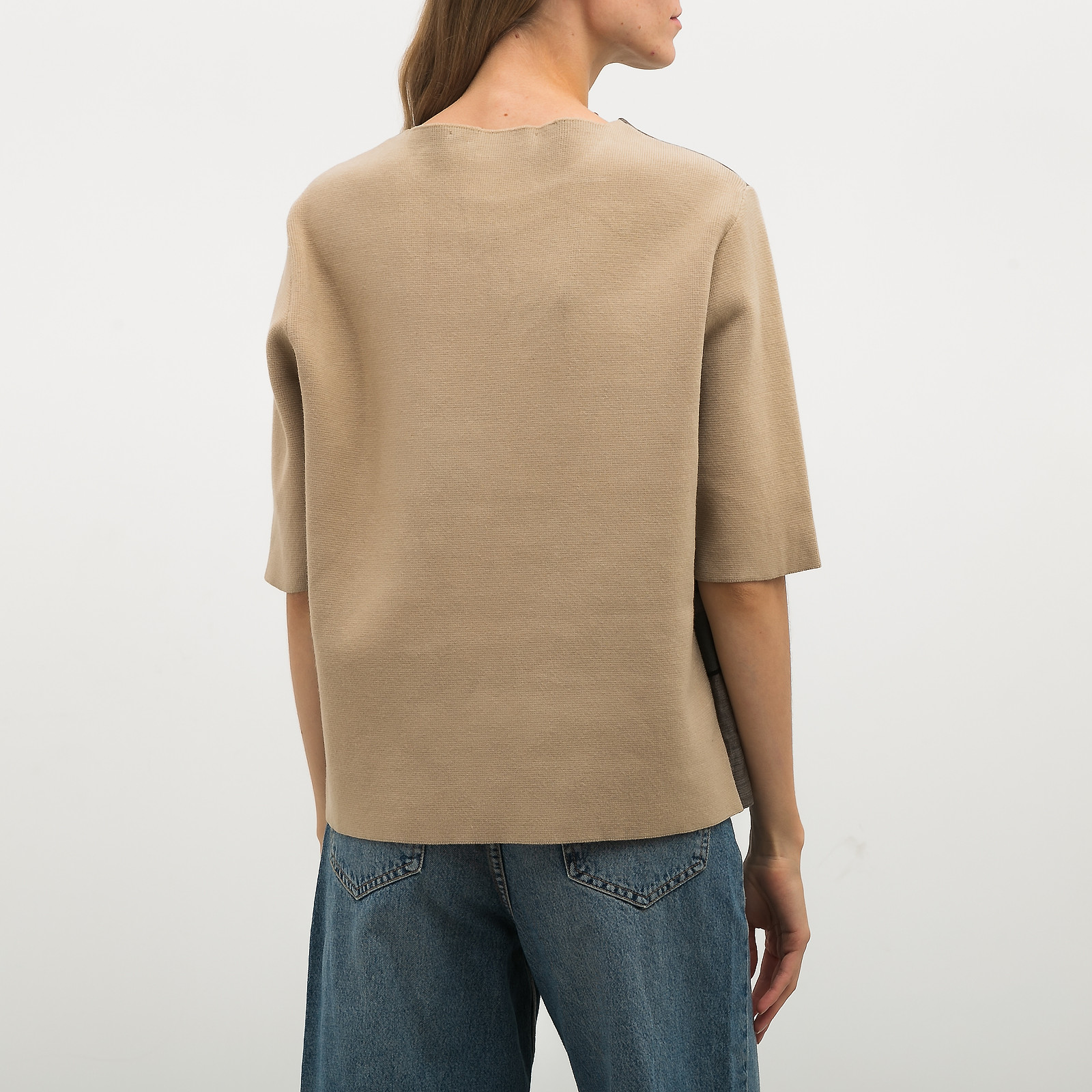 Джемпер бежевого цвета Marni - фото из каталога магазина брендовой одежды Second Friend Store Джемпер Marni - купить оригинал в секонд-хенде SFS - 2