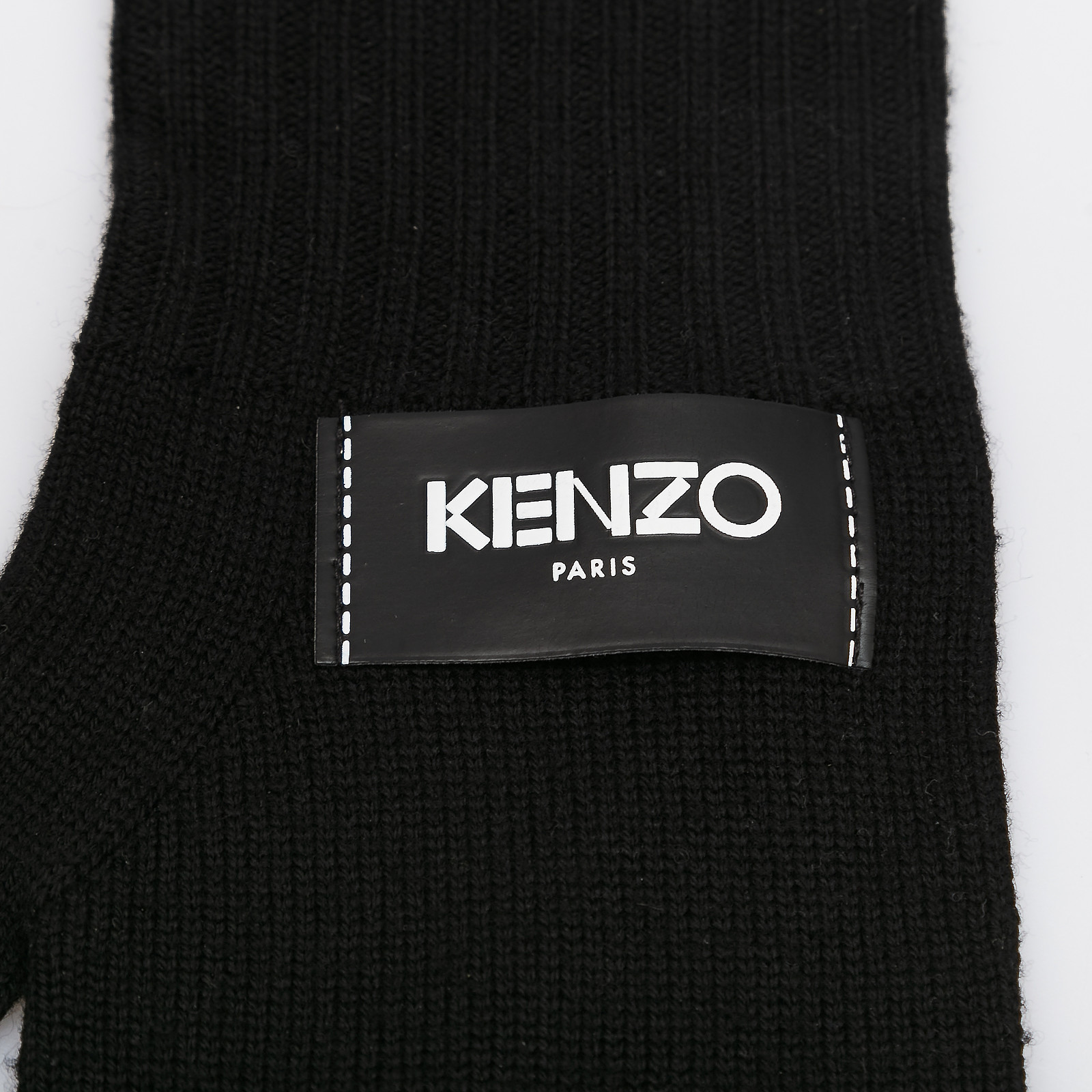 Перчатки черного цвета Kenzo - фото из каталога магазина брендовой одежды Second Friend Store Перчатки Kenzo - купить оригинал в секонд-хенде SFS - 3