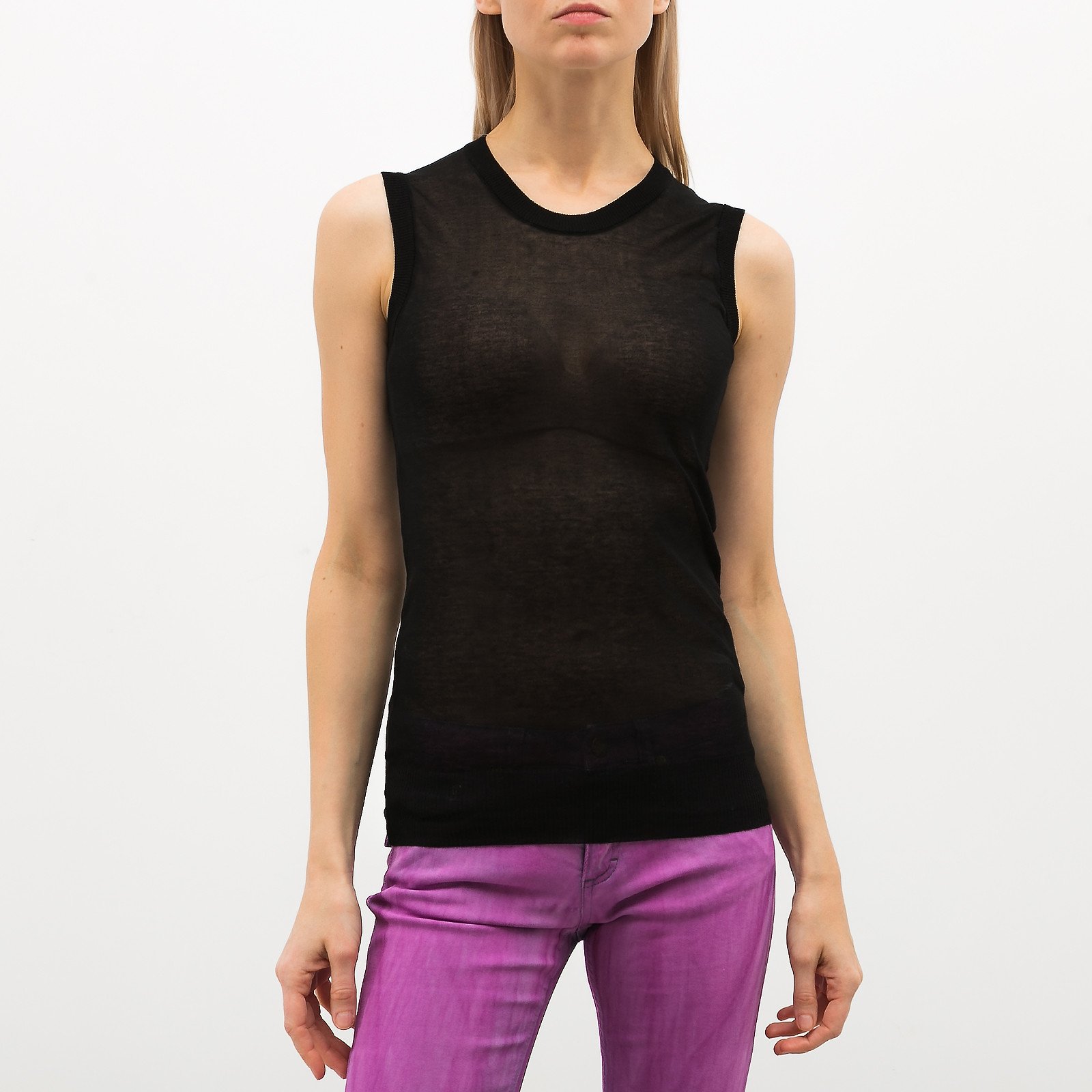 Жилет черного цвета Dolce&Gabbana - фото из каталога магазина брендовой одежды Second Friend Store Жилет Dolce&Gabbana - купить оригинал в секонд-хенде SFS - 1