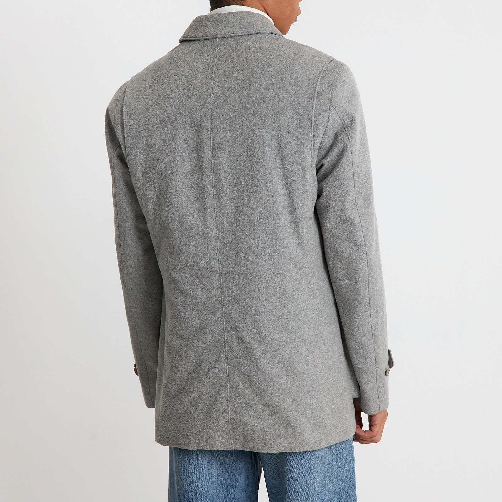 Пальто серого цвета Loro Piana - фото из каталога магазина брендовой одежды Second Friend Store Пальто Loro Piana - купить оригинал в секонд-хенде SFS - 3