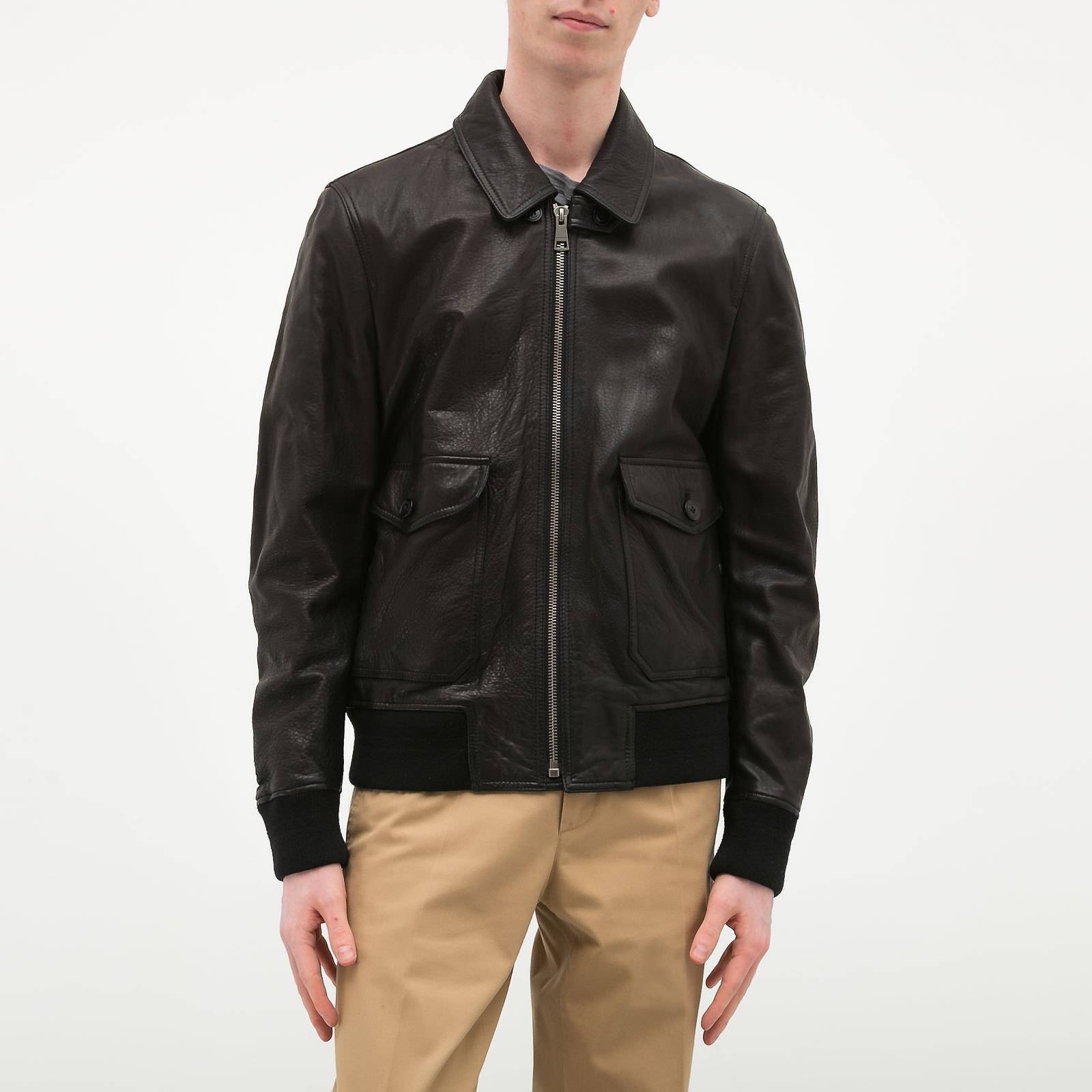 Куртка кожаная Burberry - купить оригинал в секонд-хенде SFS - 1