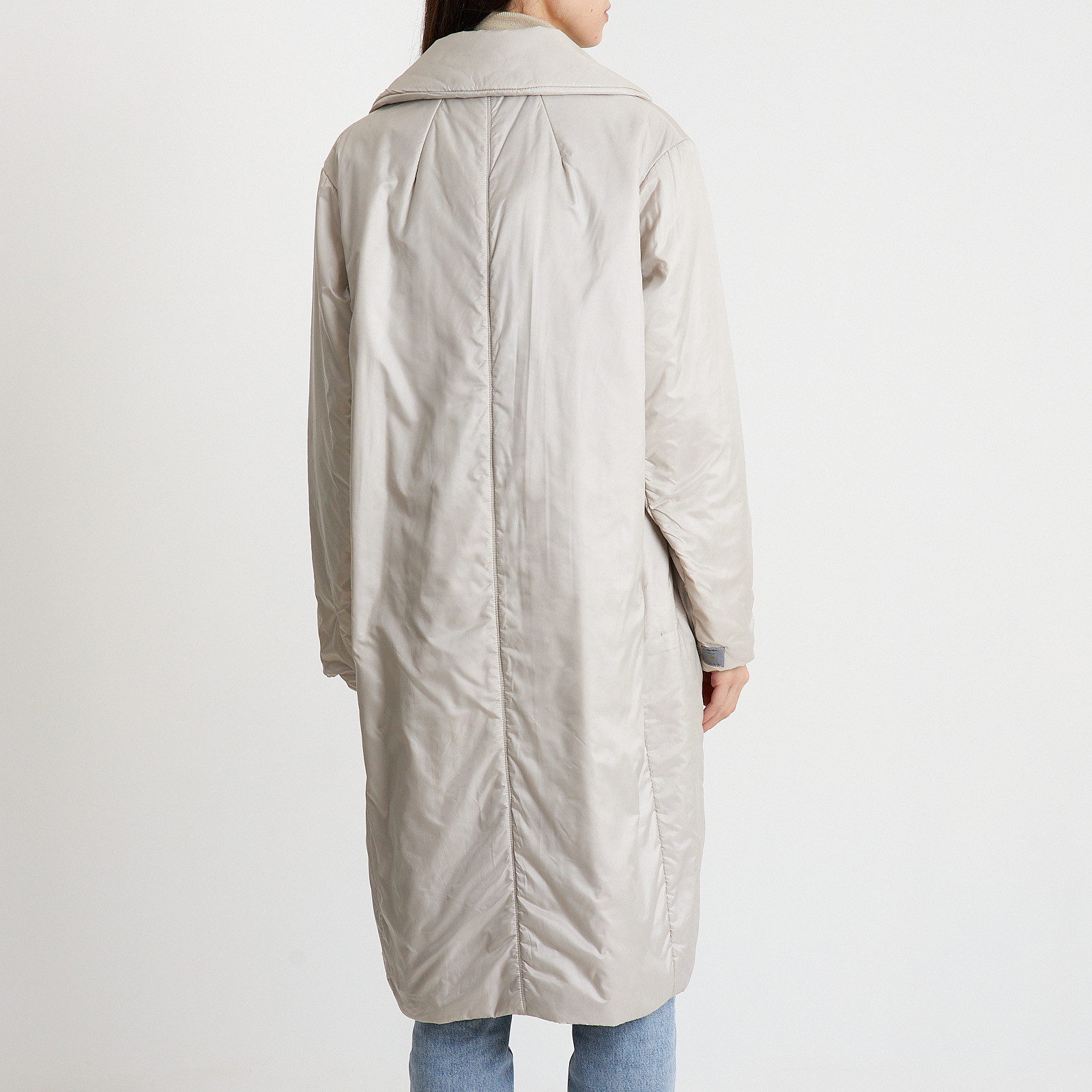 Пальто серого цвета Max Mara - фото из каталога магазина брендовой одежды Second Friend Store Пальто Max Mara - купить оригинал в секонд-хенде SFS - 3