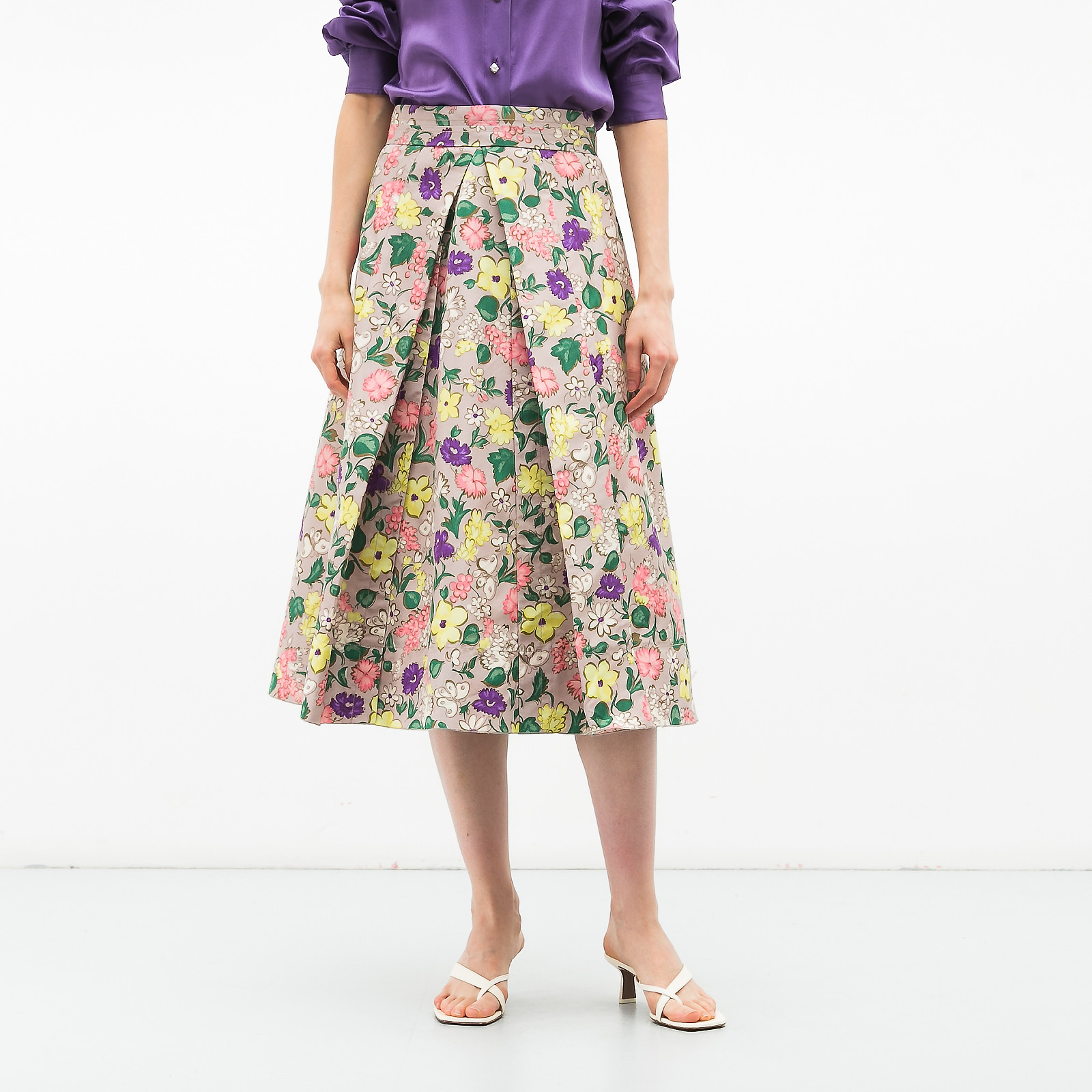Юбка  бежевого цвета Marc Jacobs - фото из каталога магазина брендовой одежды Second Friend Store Юбка Marc Jacobs - купить оригинал в секонд-хенде SFS - 1