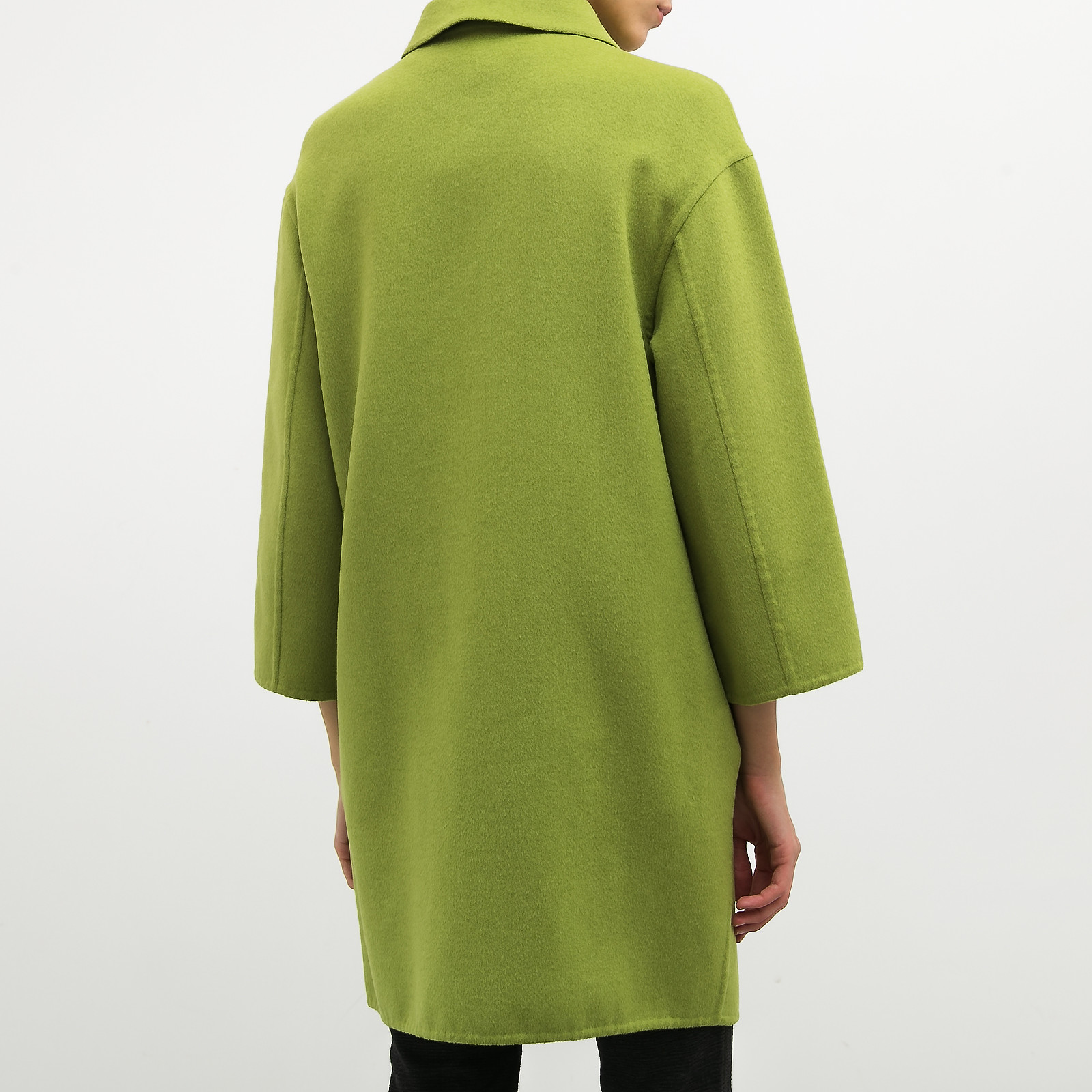 Пальто зеленого цвета Prada - фото из каталога магазина брендовой одежды Second Friend Store Пальто Prada - купить оригинал в секонд-хенде SFS - 2