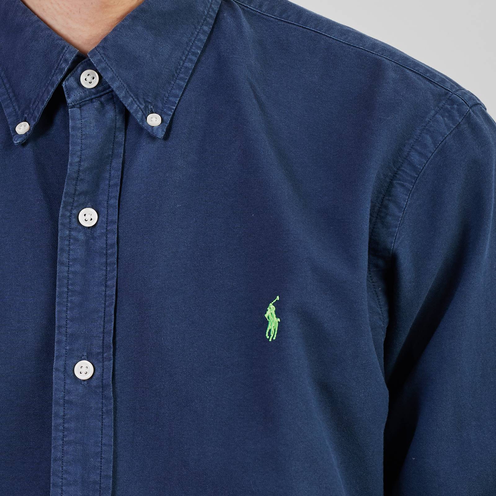 Рубашка Polo Ralph Lauren синяя, - купить за 4200 ₽ | SFS