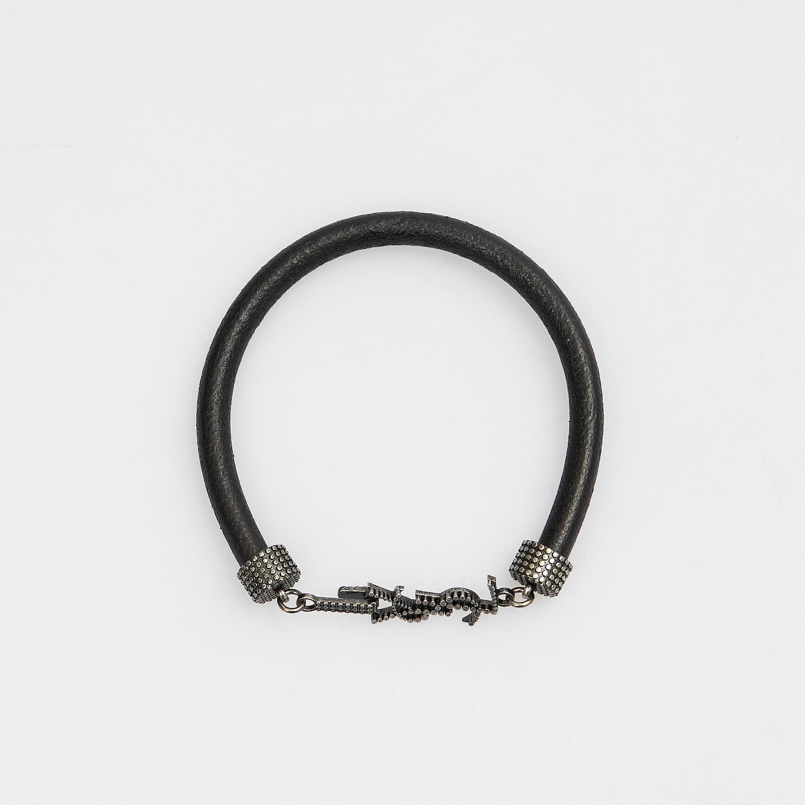 Браслет черного цвета Saint Laurent - фото из каталога магазина брендовой одежды Second Friend Store Браслет Saint Laurent - купить оригинал в секонд-хенде SFS - 5