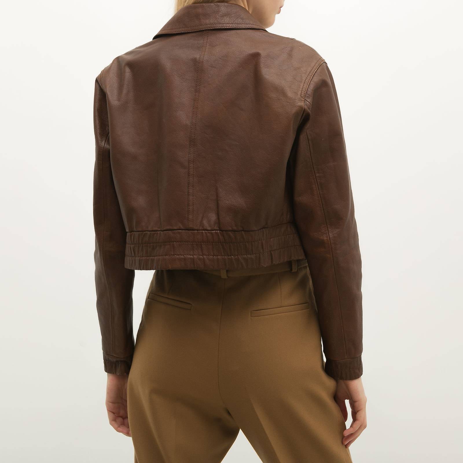 Кожаная куртка Prada - купить оригинал в секонд-хенде SFS