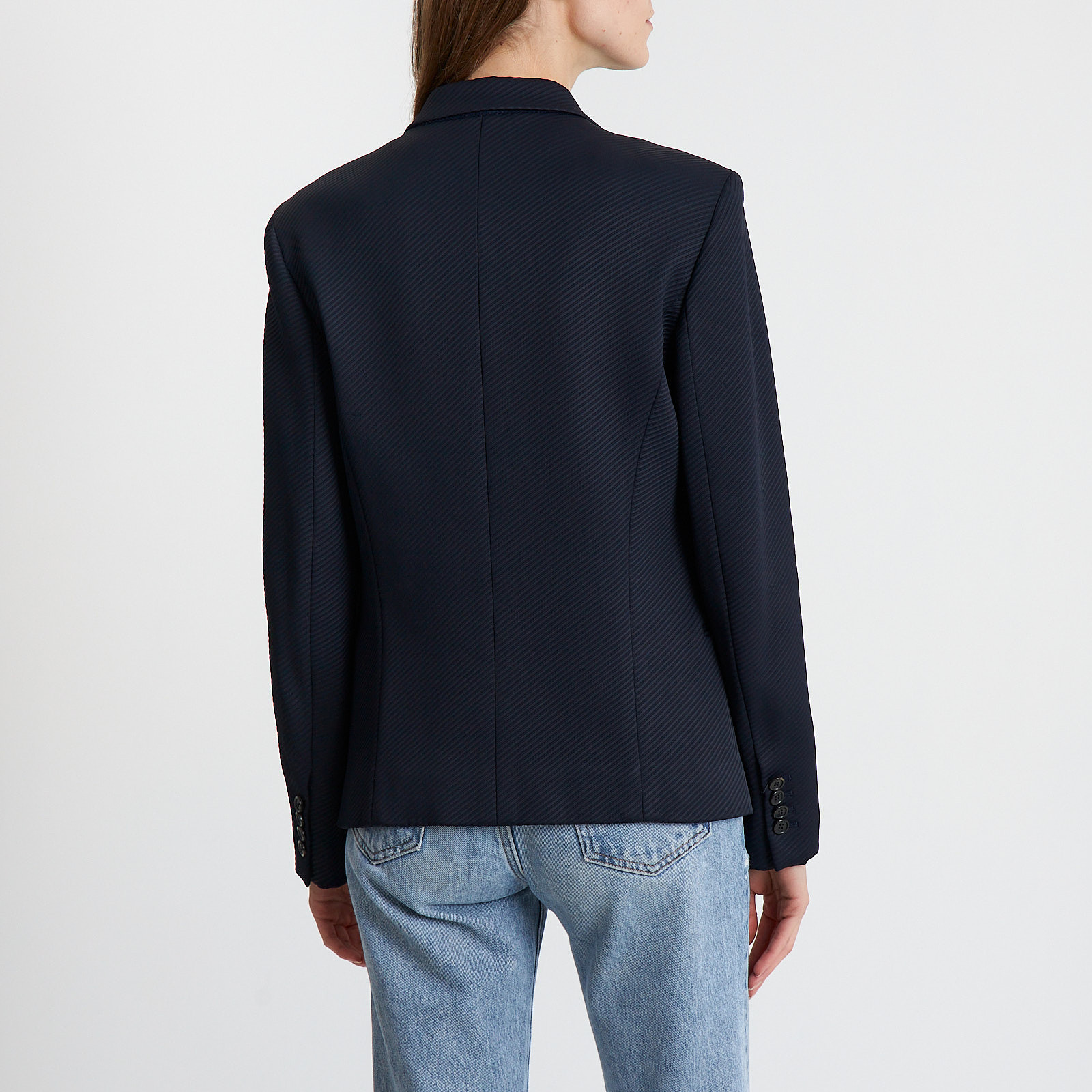 Пиджак синего цвета Celine - фото из каталога магазина брендовой одежды Second Friend Store Пиджак Celine - купить оригинал в секонд-хенде SFS - 3