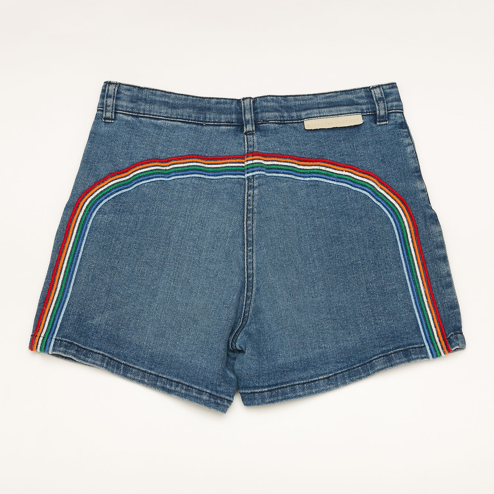 Шорты синего цвета Stella McCartney Kids - фото из каталога магазина брендовой одежды Second Friend Store Шорты Stella McCartney Kids - купить оригинал в секонд-хенде SFS - 2