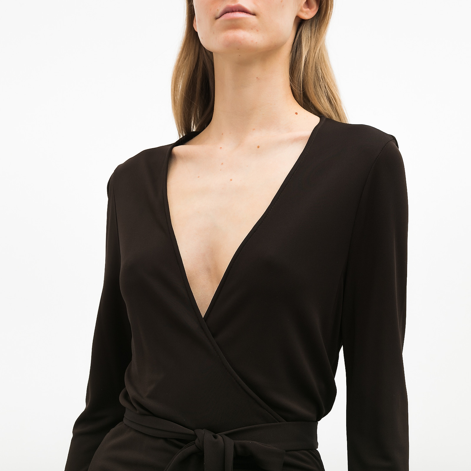 Платье коричневого цвета Diane von Furstenberg - фото из каталога магазина брендовой одежды Second Friend Store Платье Diane von Furstenberg - купить оригинал в секонд-хенде SFS - 3