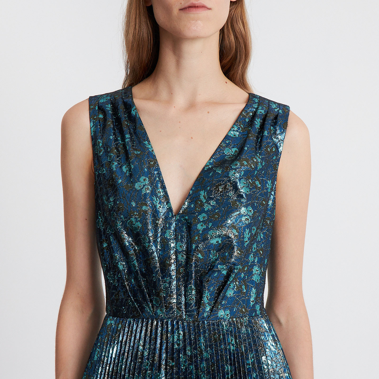 Платье синего цвета Prada - фото из каталога магазина брендовой одежды Second Friend Store Платье Prada - купить оригинал в секонд-хенде SFS - 3