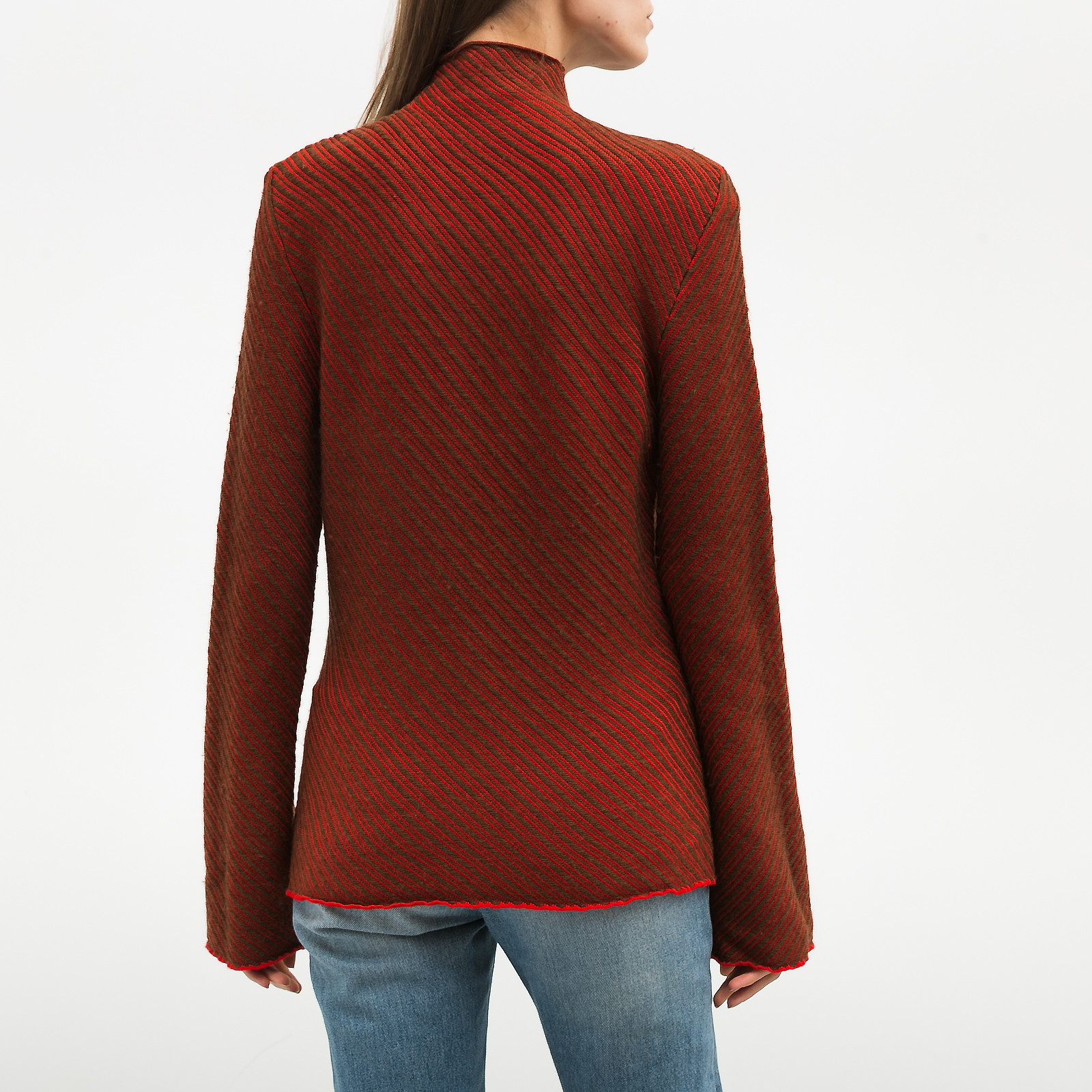 Свитер коричневого цвета JW Anderson - фото из каталога магазина брендовой одежды Second Friend Store Свитер JW Anderson - купить оригинал в секонд-хенде SFS - 2