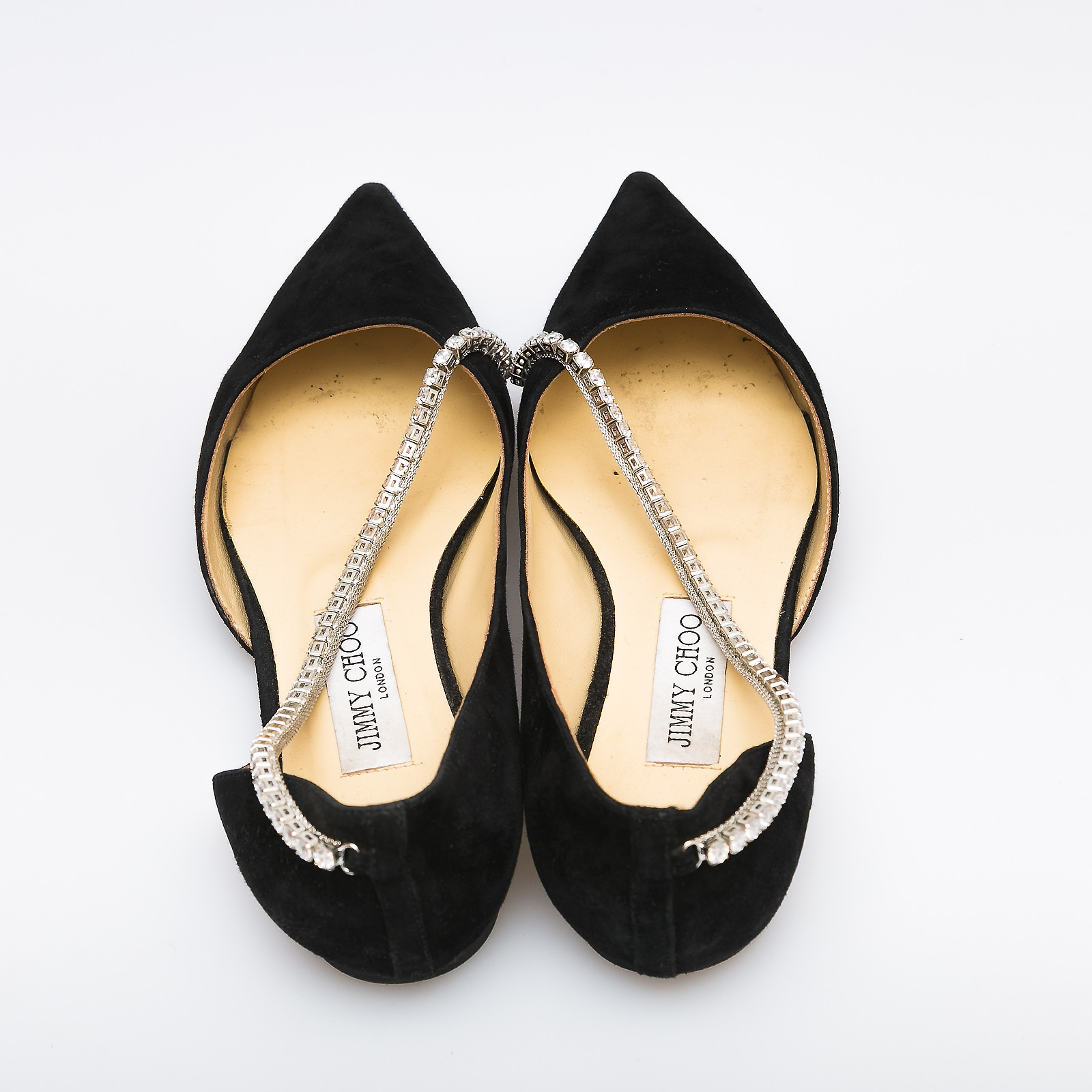 Балетки черного цвета Jimmy Choo - фото из каталога магазина брендовой одежды Second Friend Store Балетки Jimmy Choo - купить оригинал в секонд-хенде SFS - 3