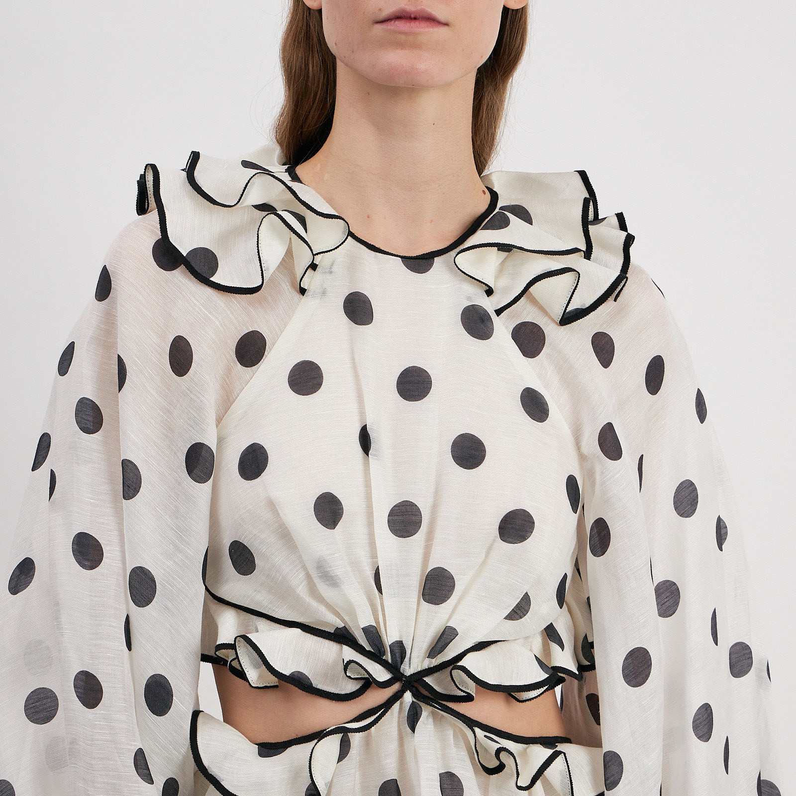 Платье белого цвета Zimmermann - фото из каталога магазина брендовой одежды Second Friend Store Платье Zimmermann - купить оригинал в секонд-хенде SFS - 4