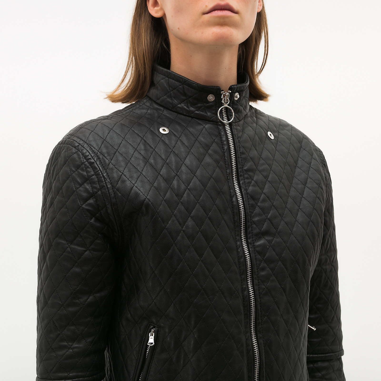 Кожаная куртка Opening Ceremony x черного цвета MM6 Maison Margiela - фото из каталога магазина брендовой одежды Second Friend Store Кожаная куртка Opening Ceremony x MM6 Maison Margiela - купить оригинал в секонд-хенде SFS - 5