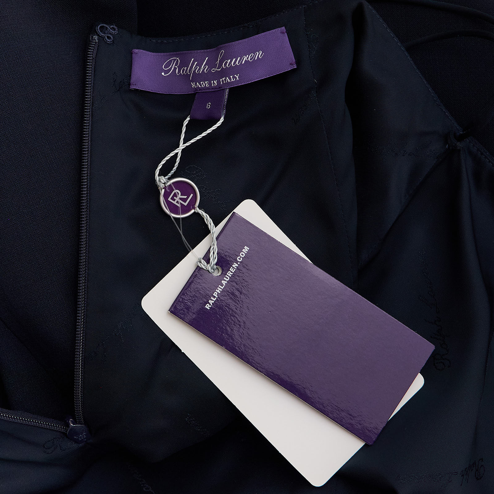 Платье синего цвета Ralph Lauren - фото из каталога магазина брендовой одежды Second Friend Store Платье Ralph Lauren - купить оригинал в секонд-хенде SFS - 5