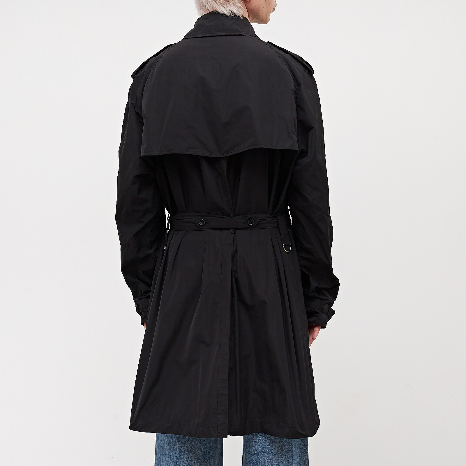 Тренч черного цвета Burberry Prorsum - фото из каталога магазина брендовой одежды Second Friend Store Тренч Burberry Prorsum - купить оригинал в секонд-хенде SFS - 3