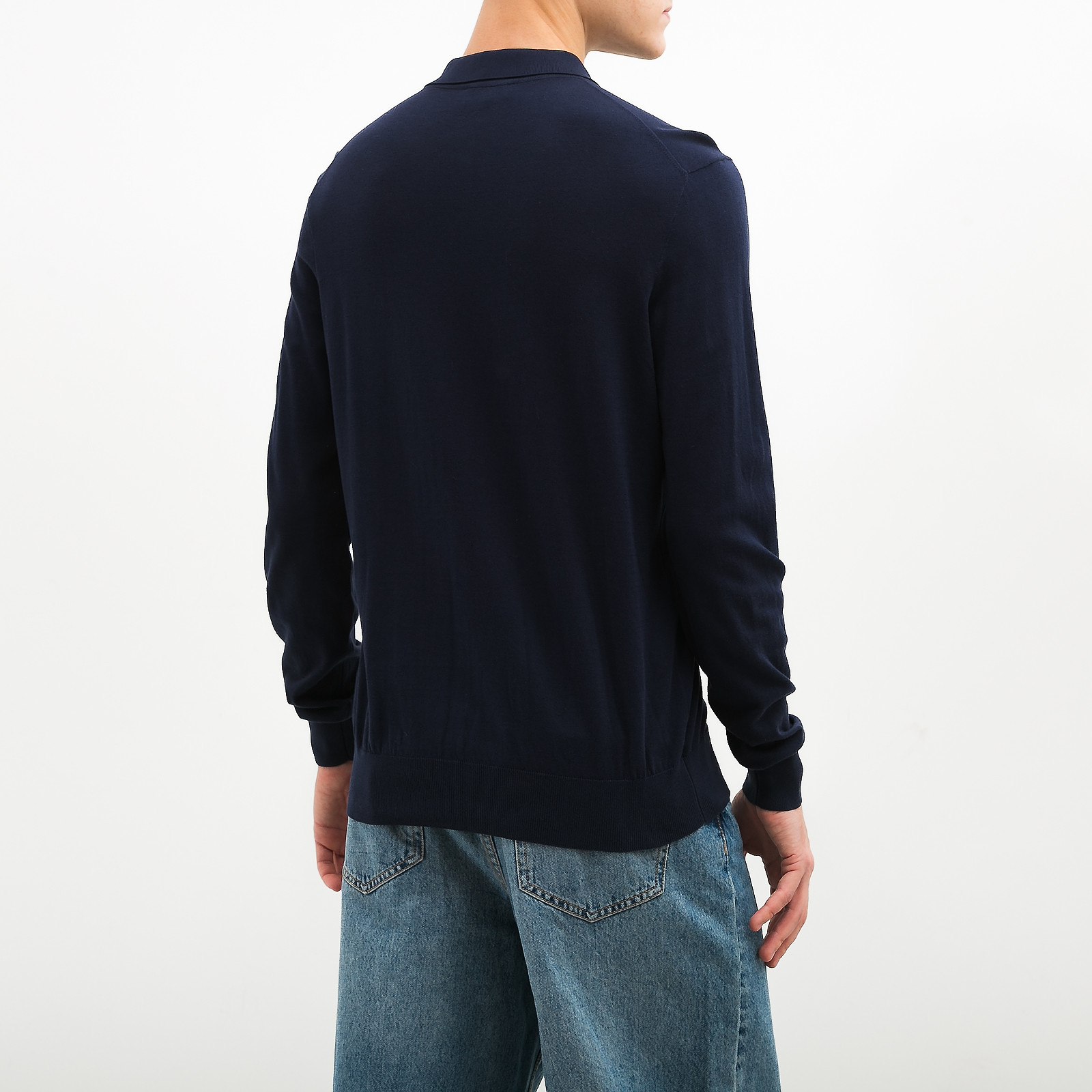 Поло синего цвета Ralph Lauren - фото из каталога магазина брендовой одежды Second Friend Store Поло Ralph Lauren - купить оригинал в секонд-хенде SFS - 2