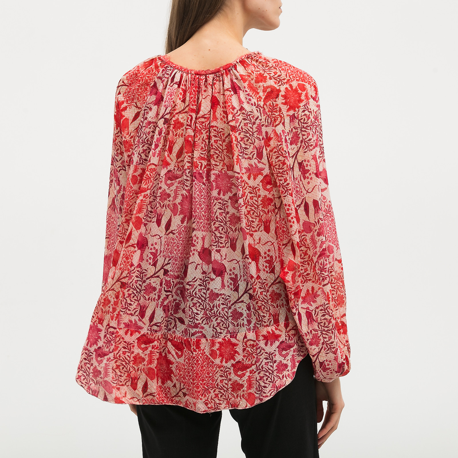 Блуза красного цвета Isabel Marant - фото из каталога магазина брендовой одежды Second Friend Store Блуза Isabel Marant - купить оригинал в секонд-хенде SFS - 3