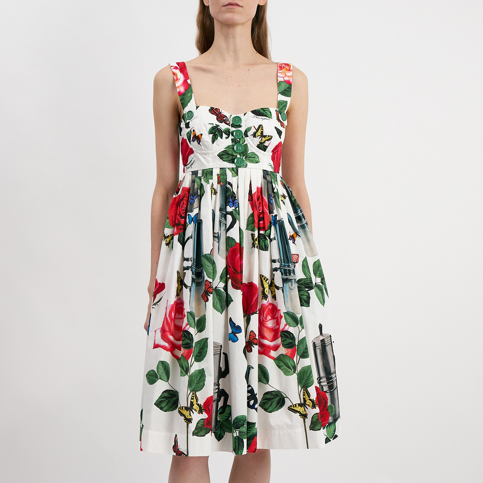 Платье белого цвета Dolce&Gabbana - фото из каталога магазина брендовой одежды Second Friend Store Платье Dolce&Gabbana - купить оригинал в секонд-хенде SFS - 1