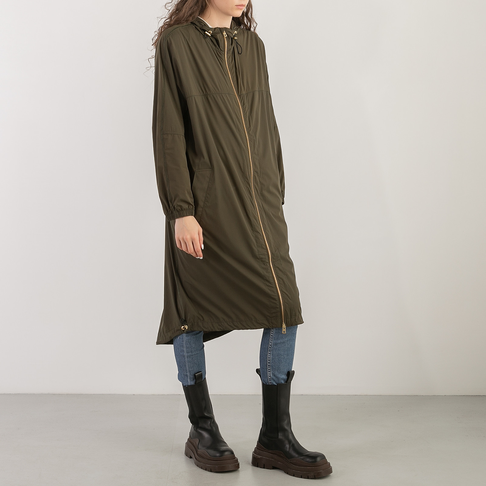 Плащ зеленого цвета Zadig & Voltaire - фото из каталога магазина брендовой одежды Second Friend Store Плащ Zadig & Voltaire - купить оригинал в секонд-хенде SFS - 2