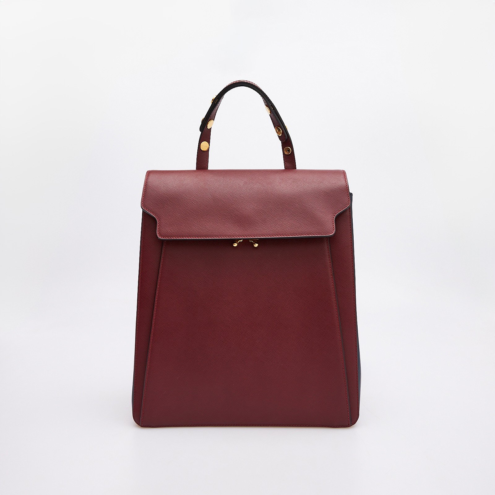 Рюкзак бордового цвета Marni - фото из каталога магазина брендовой одежды Second Friend Store Рюкзак Marni - купить оригинал в секонд-хенде SFS - 1