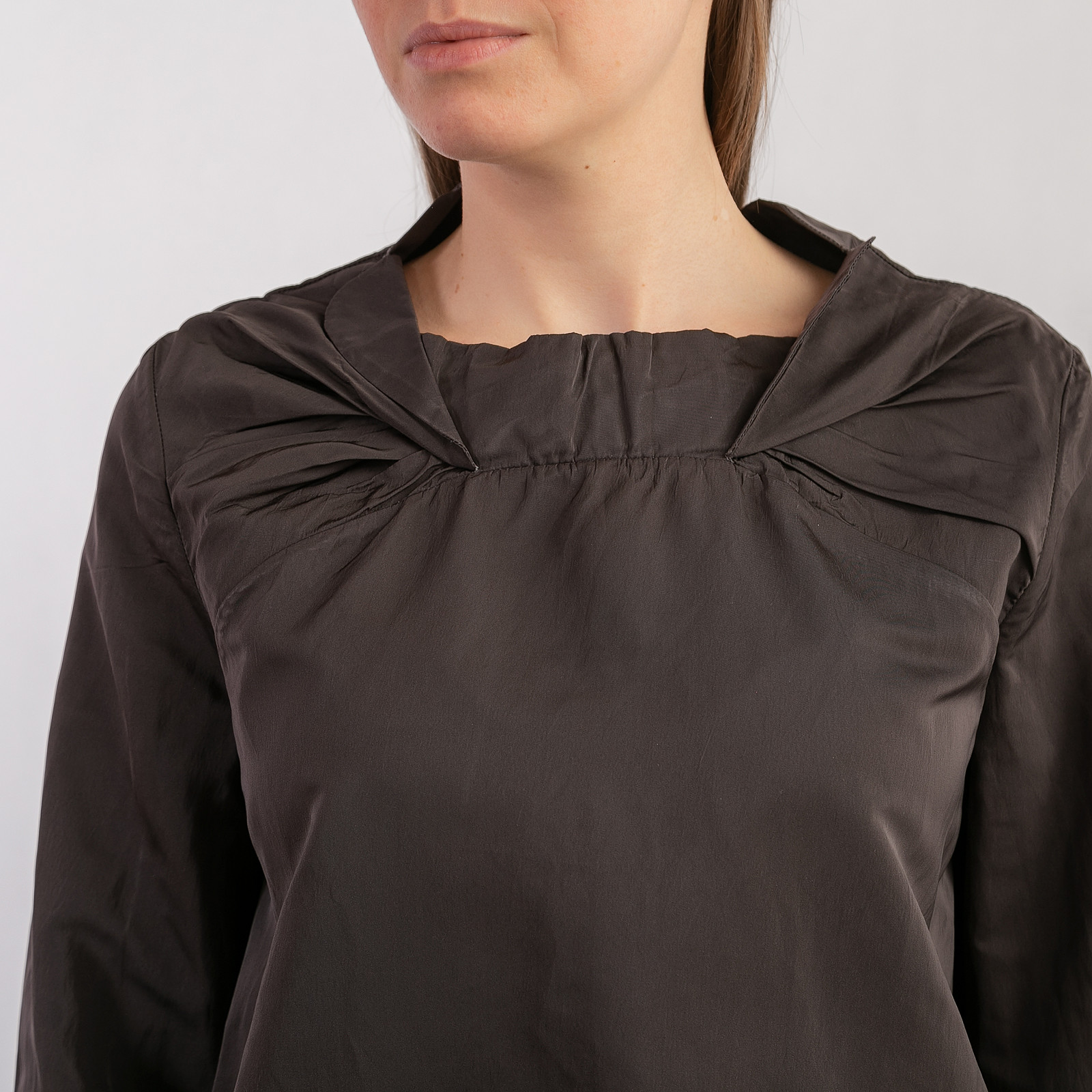 Топ коричневого цвета Marni - фото из каталога магазина брендовой одежды Second Friend Store Топ Marni - купить оригинал в секонд-хенде SFS - 4