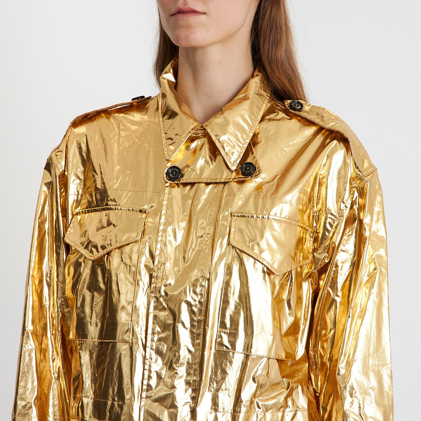 Ветровка золотого цвета Ralph Lauren - фото из каталога магазина брендовой одежды Second Friend Store Ветровка Ralph Lauren - купить оригинал в секонд-хенде SFS - 4