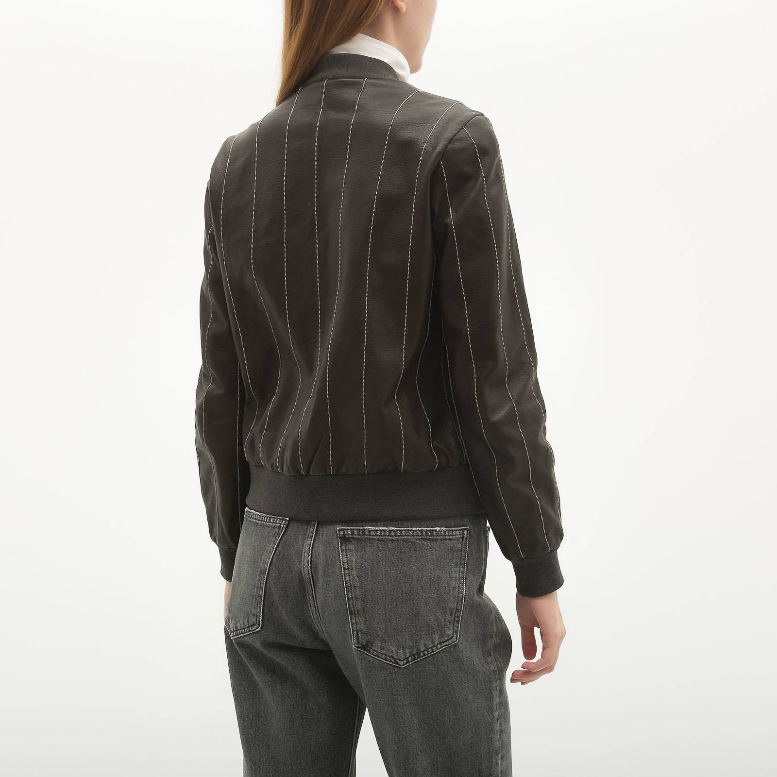 Кожаная куртка Brunello Cucinelli - купить оригинал в секонд-хенде SFS