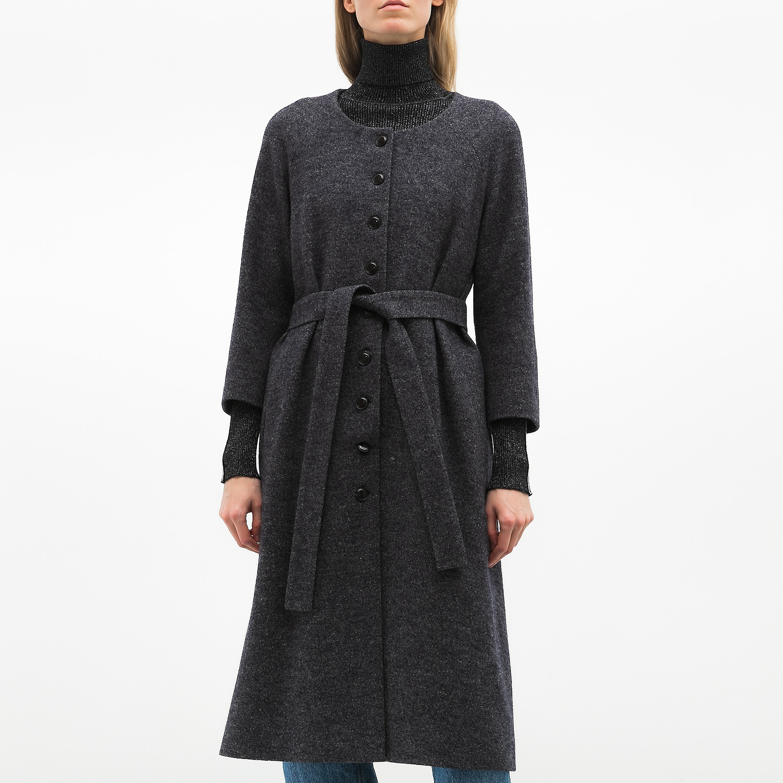 Пальто серого цвета Alexander Terekhov - фото из каталога магазина брендовой одежды Second Friend Store Пальто Alexander Terekhov - купить оригинал в секонд-хенде SFS - 1