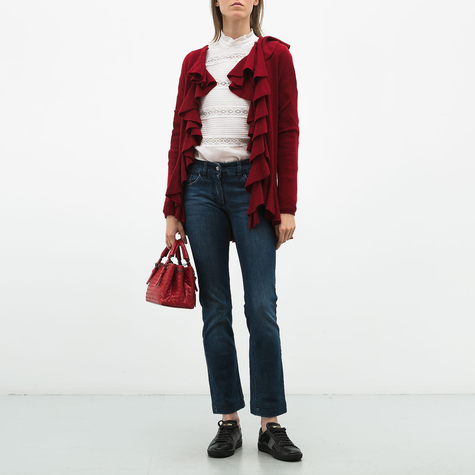 Джинсы синего цвета Dolce&Gabbana - фото из каталога магазина брендовой одежды Second Friend Store Джинсы Dolce&Gabbana - купить оригинал в секонд-хенде SFS - 2