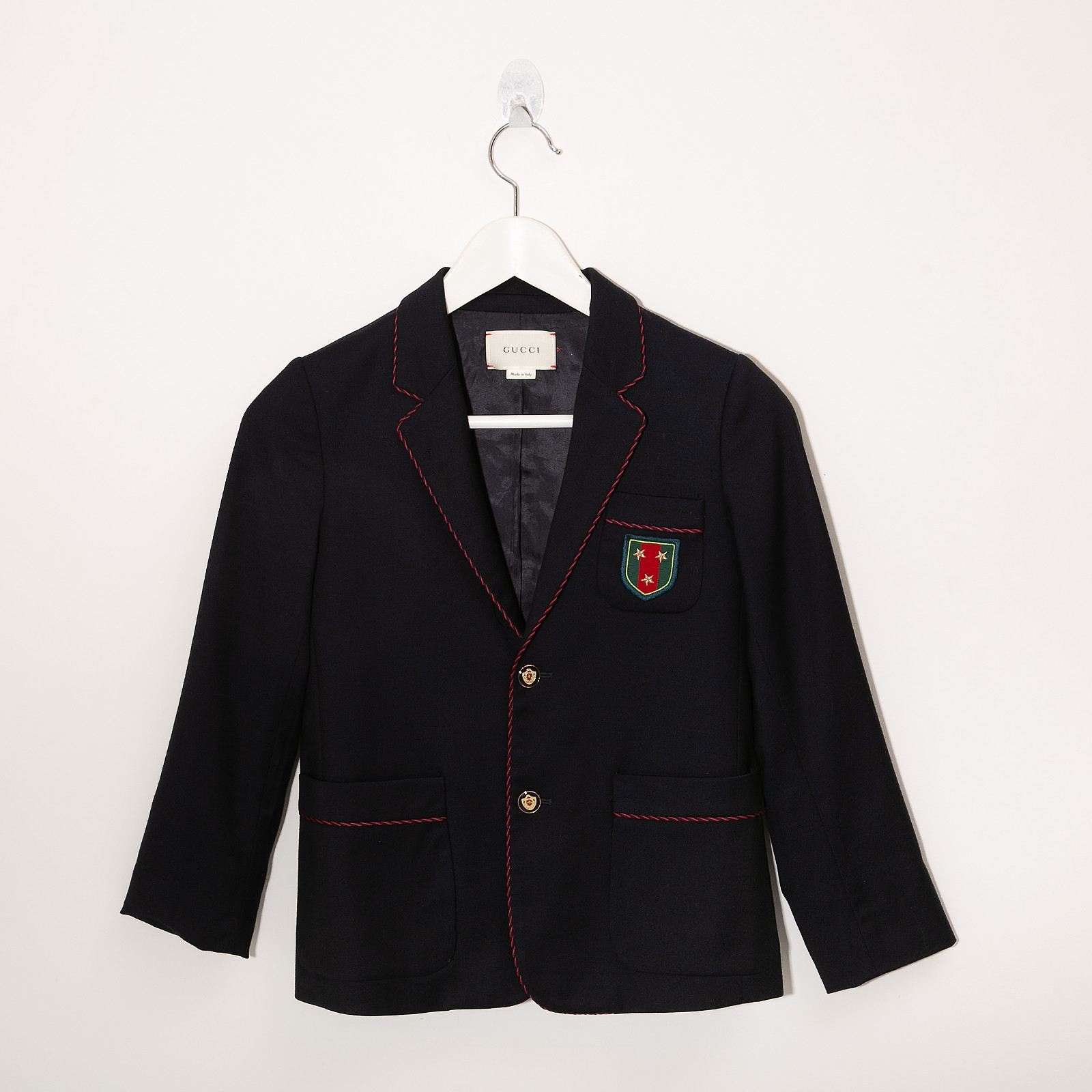 Пиджак синего цвета Gucci - фото из каталога магазина брендовой одежды Second Friend Store Пиджак Gucci - купить оригинал в секонд-хенде SFS - 1