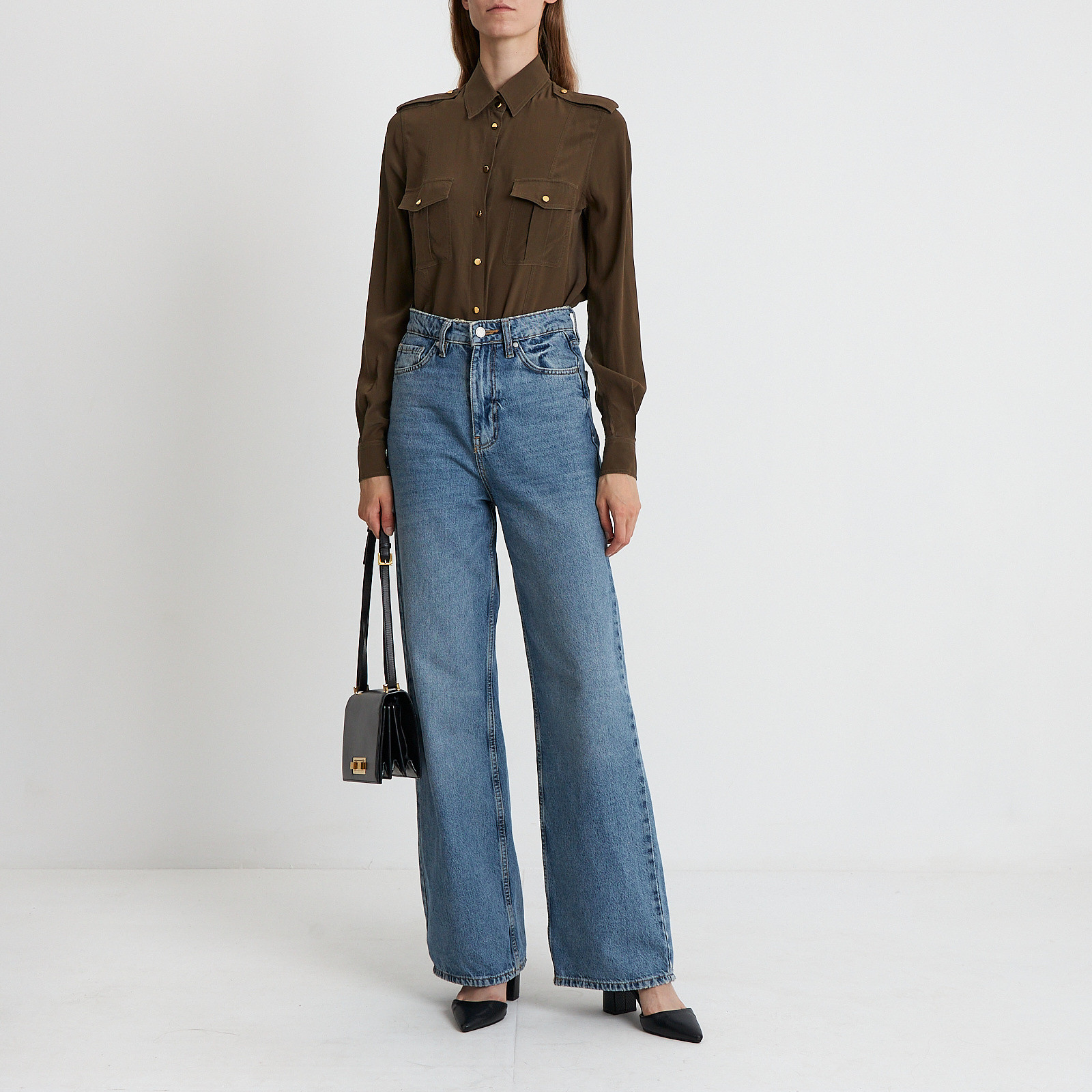 Блуза коричневого цвета Tom Ford - фото из каталога магазина брендовой одежды Second Friend Store Блуза Tom Ford - купить оригинал в секонд-хенде SFS - 2