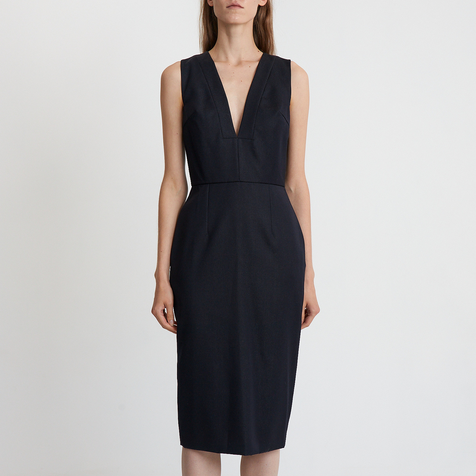 Платье синего цвета Christian Dior - фото из каталога магазина брендовой одежды Second Friend Store Платье Christian Dior - купить оригинал в секонд-хенде SFS - 1