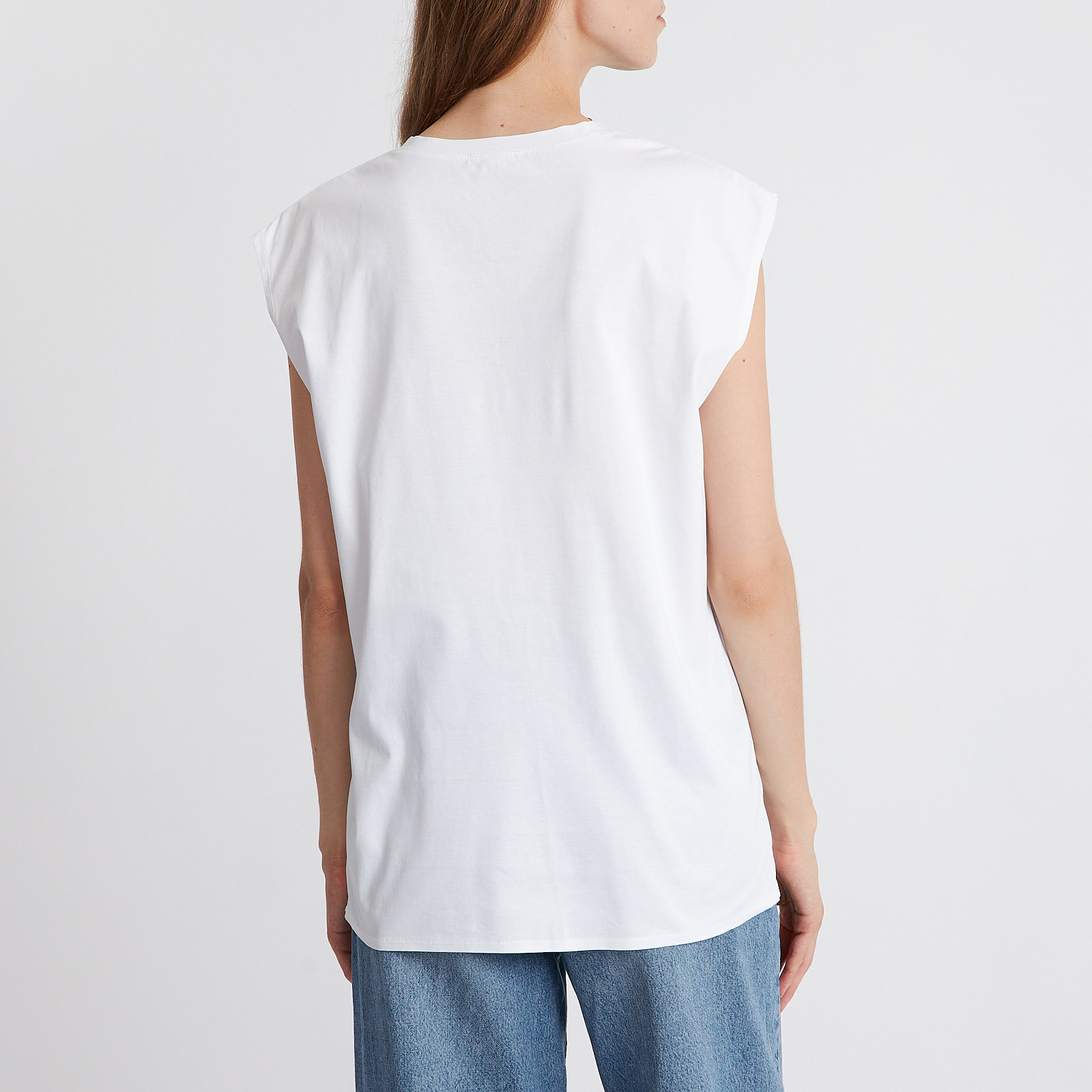 Футболка белого цвета Helmut Lang - фото из каталога магазина брендовой одежды Second Friend Store Футболка Helmut Lang - купить оригинал в секонд-хенде SFS - 3