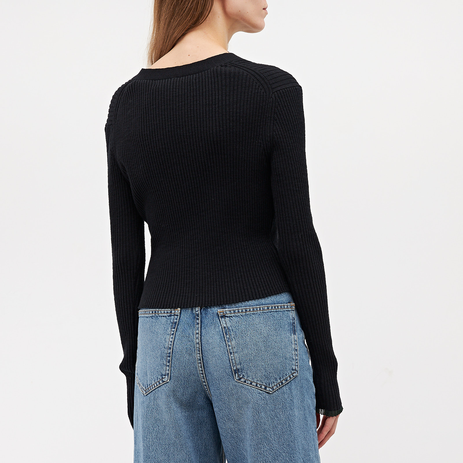 Кардиган  черного цвета Proenza Schouler - фото из каталога магазина брендовой одежды Second Friend Store Кардиган Proenza Schouler - купить оригинал в секонд-хенде SFS - 3