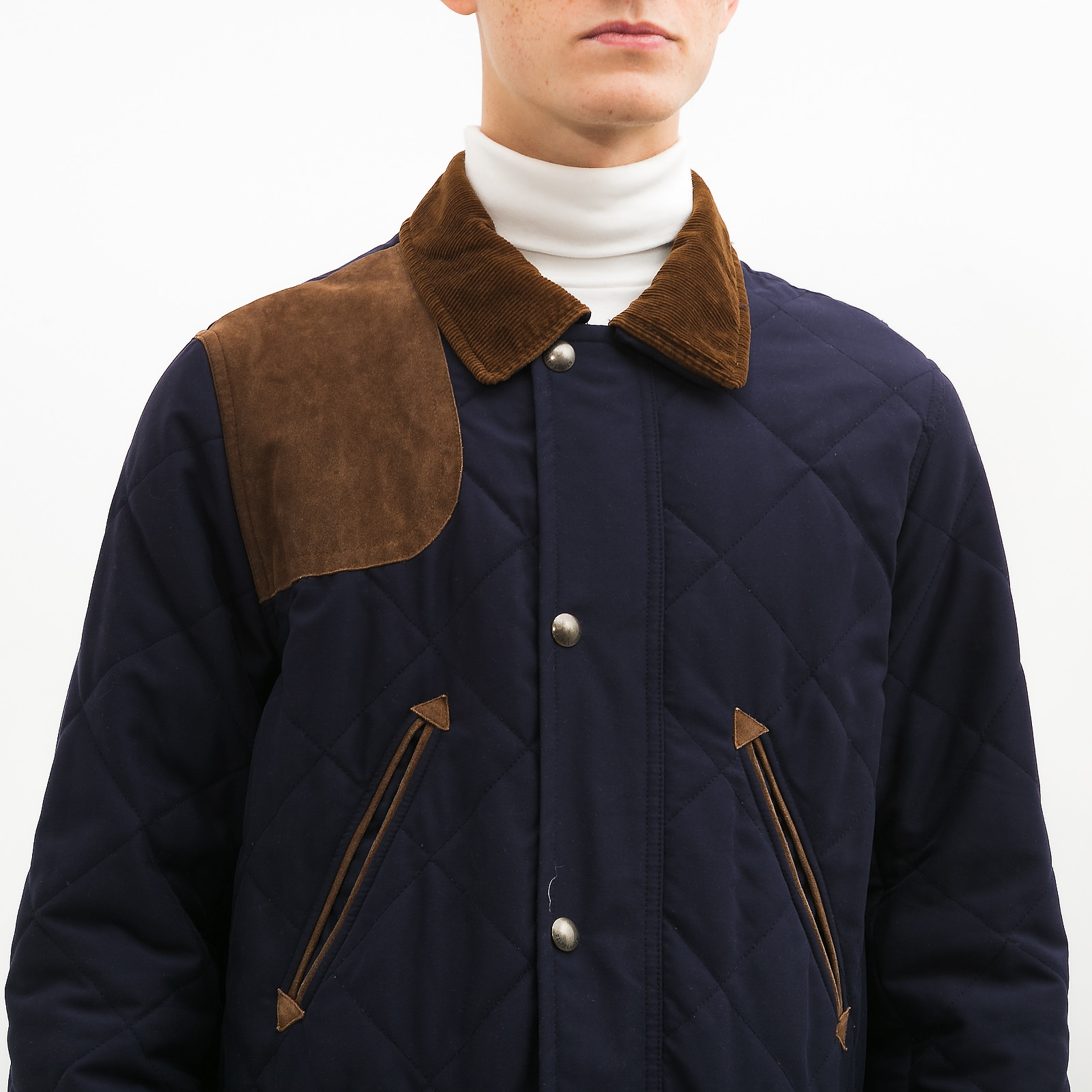 Легкая куртка  синего цвета Ralph Lauren - фото из каталога магазина брендовой одежды Second Friend Store Легкая куртка Ralph Lauren - купить оригинал в секонд-хенде SFS - 4