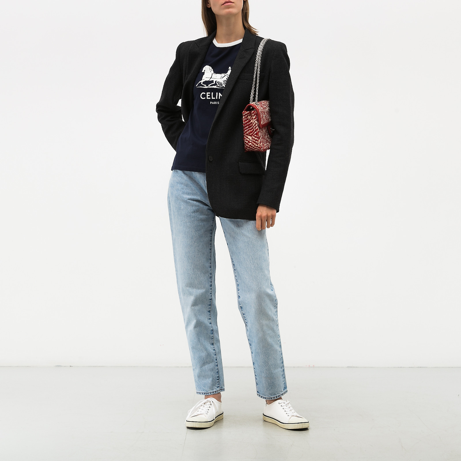 Джинсы голубого цвета Celine - фото из каталога магазина брендовой одежды Second Friend Store Джинсы Celine - купить оригинал в секонд-хенде SFS - 2