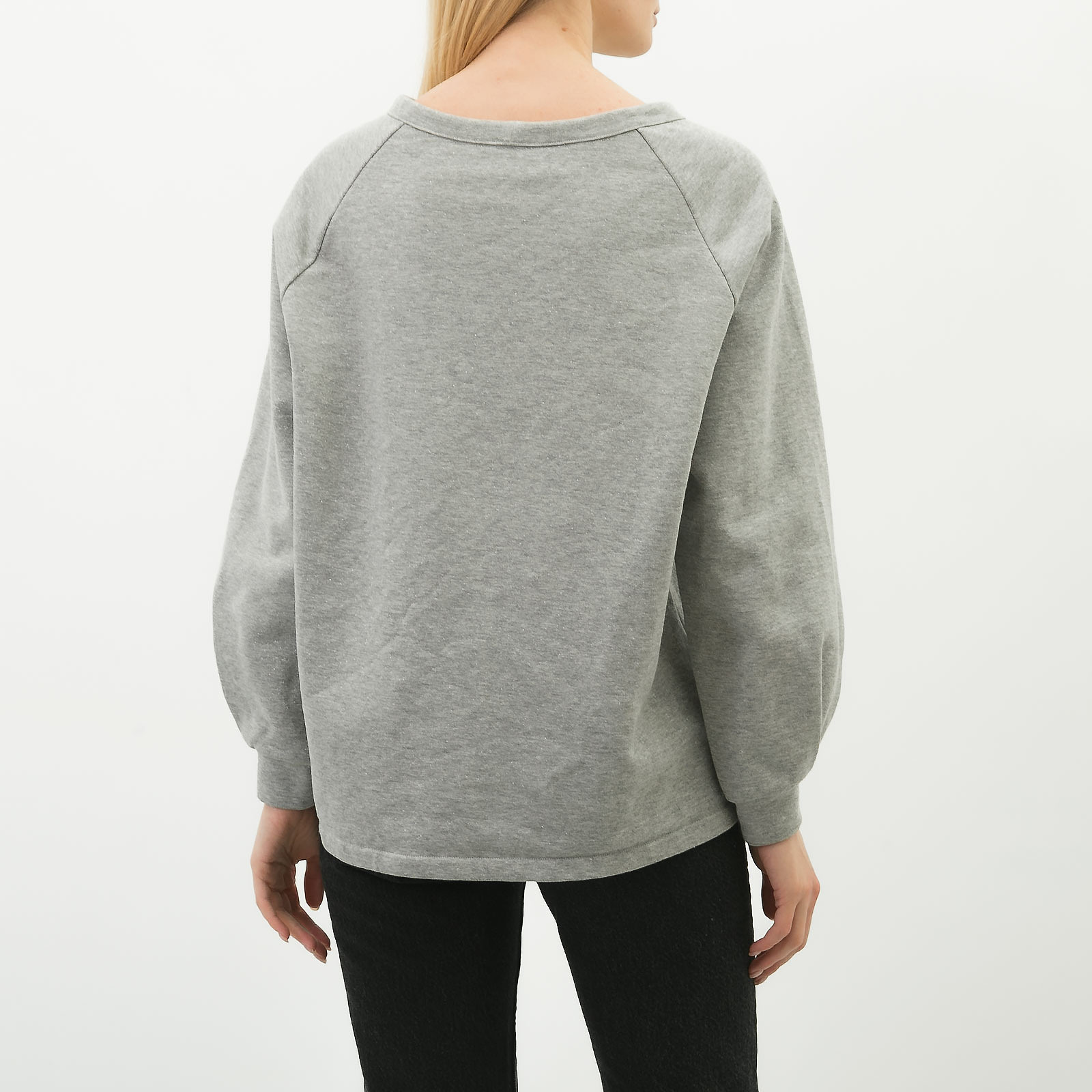 Свитшот  серого цвета Vika Gazinskaya - фото из каталога магазина брендовой одежды Second Friend Store Свитшот Vika Gazinskaya - купить оригинал в секонд-хенде SFS - 2