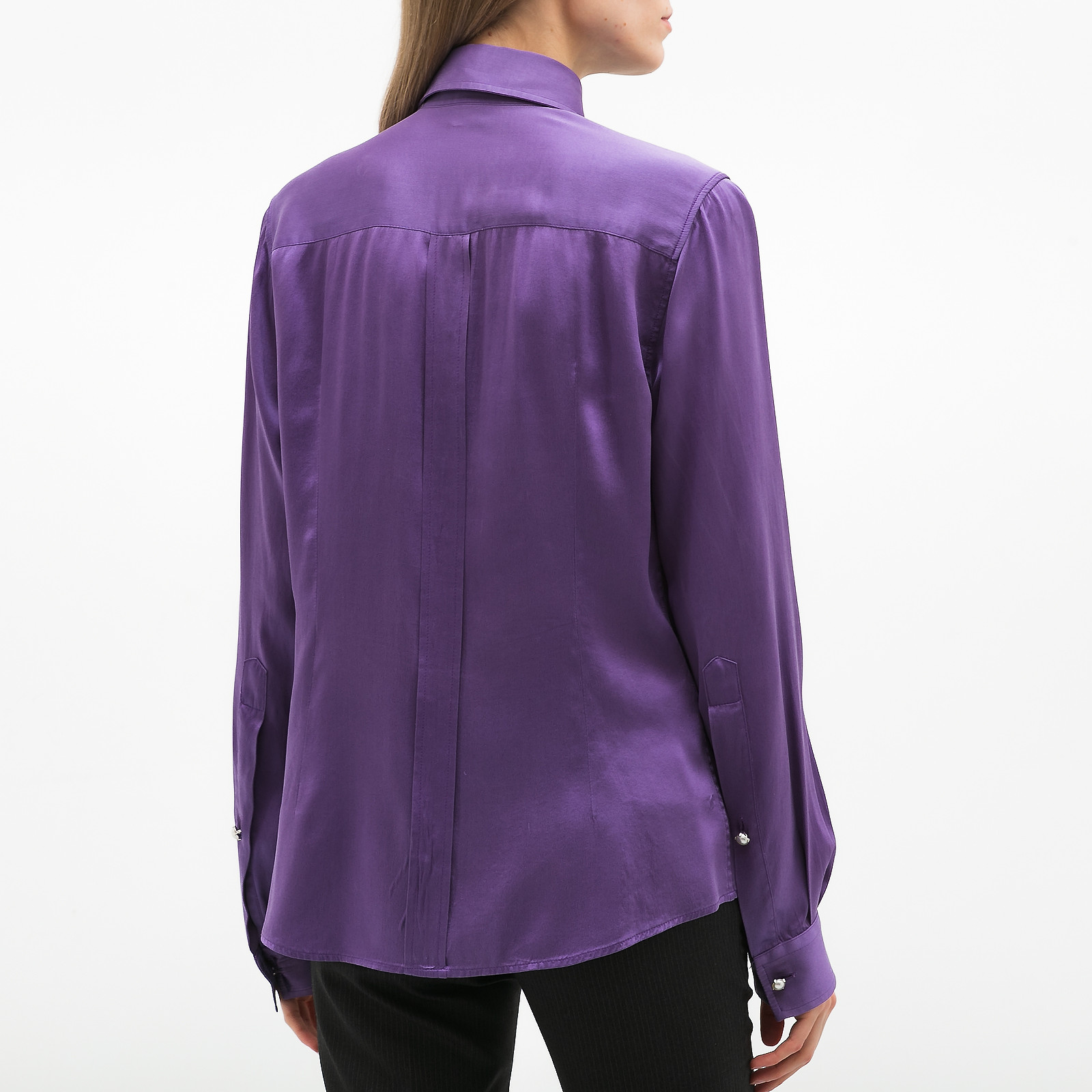 Рубашка фиолетового цвета Dolce&Gabbana - фото из каталога магазина брендовой одежды Second Friend Store Рубашка Dolce&Gabbana - купить оригинал в секонд-хенде SFS - 3