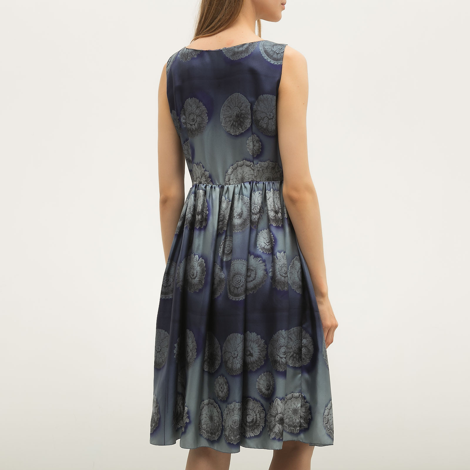 Платье синего цвета Prada - фото из каталога магазина брендовой одежды Second Friend Store Платье Prada - купить оригинал в секонд-хенде SFS - 2