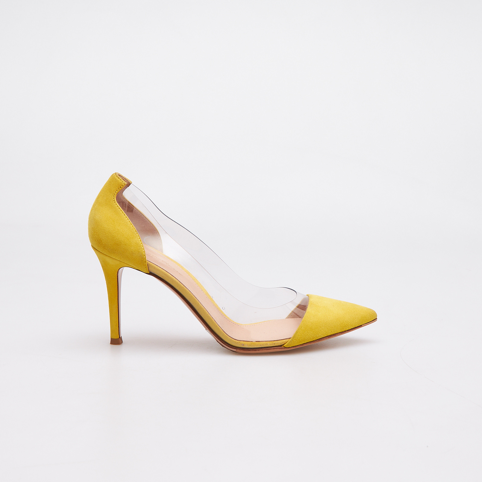 Туфли желтого цвета Gianvito Rossi - фото из каталога магазина брендовой одежды Second Friend Store Туфли Gianvito Rossi - купить оригинал в секонд-хенде SFS - 1