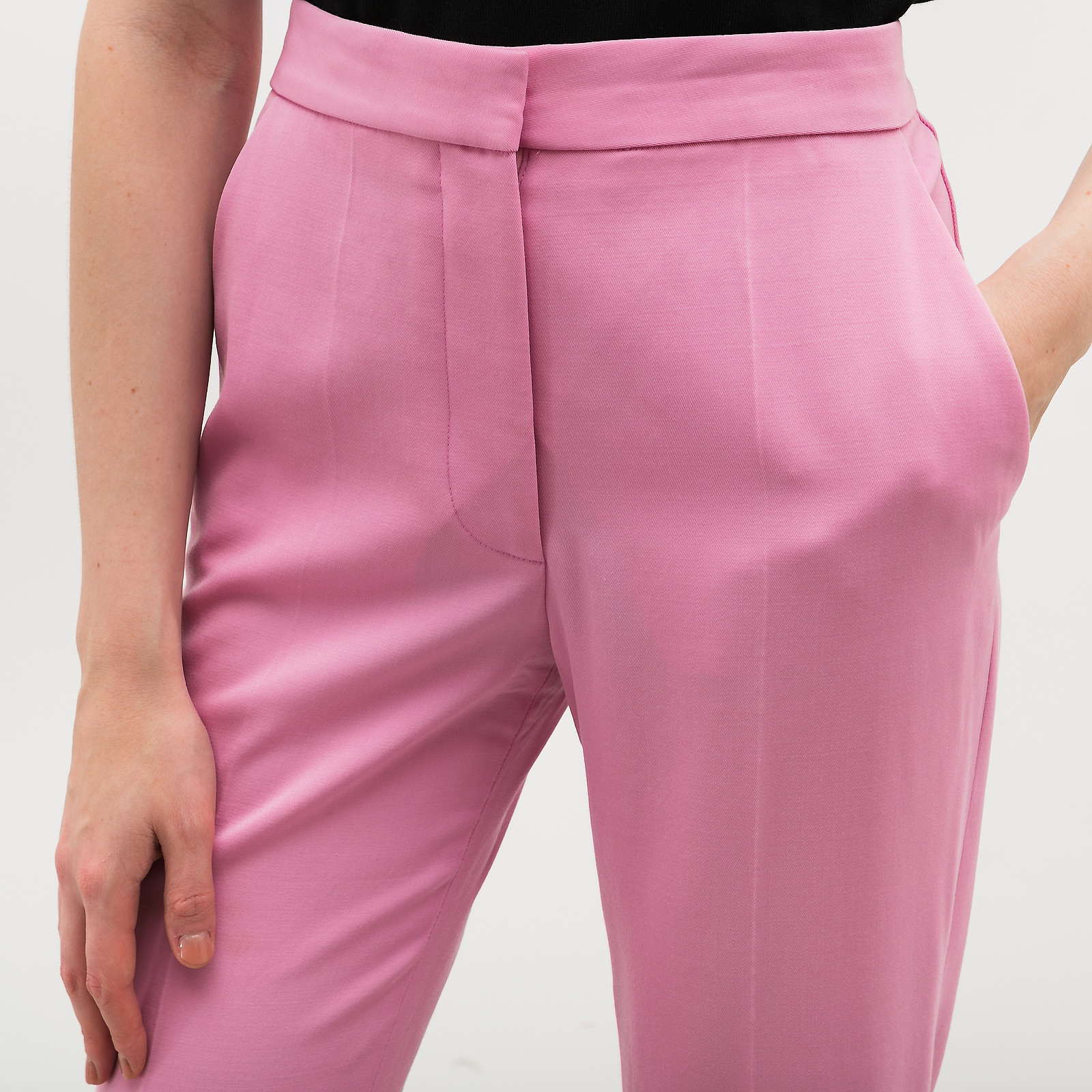 Брюки розового цвета Stella McCartney - фото из каталога магазина брендовой одежды Second Friend Store Брюки Stella McCartney - купить оригинал в секонд-хенде SFS - 4