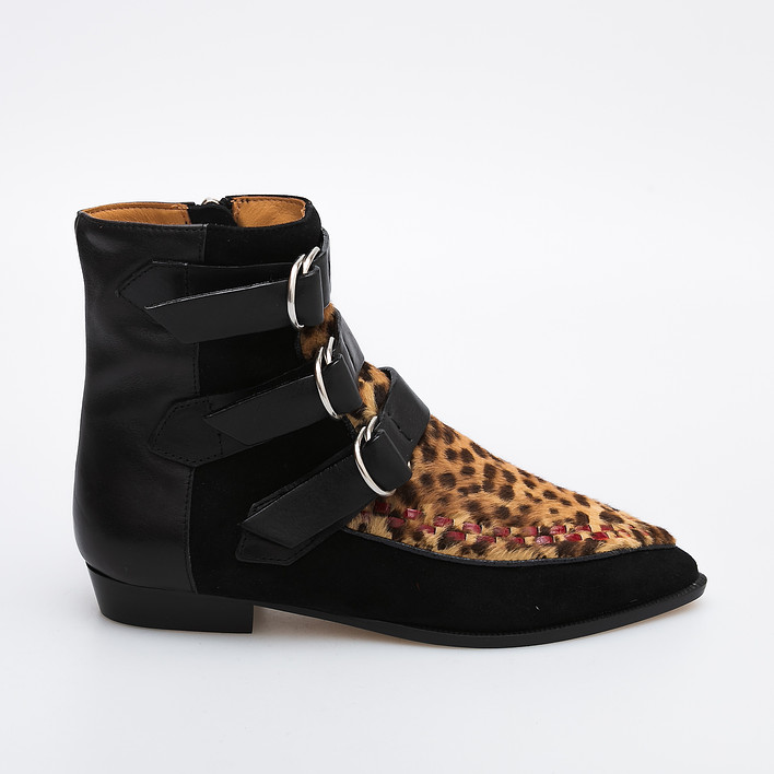 Isabel marant cheap leopard boots