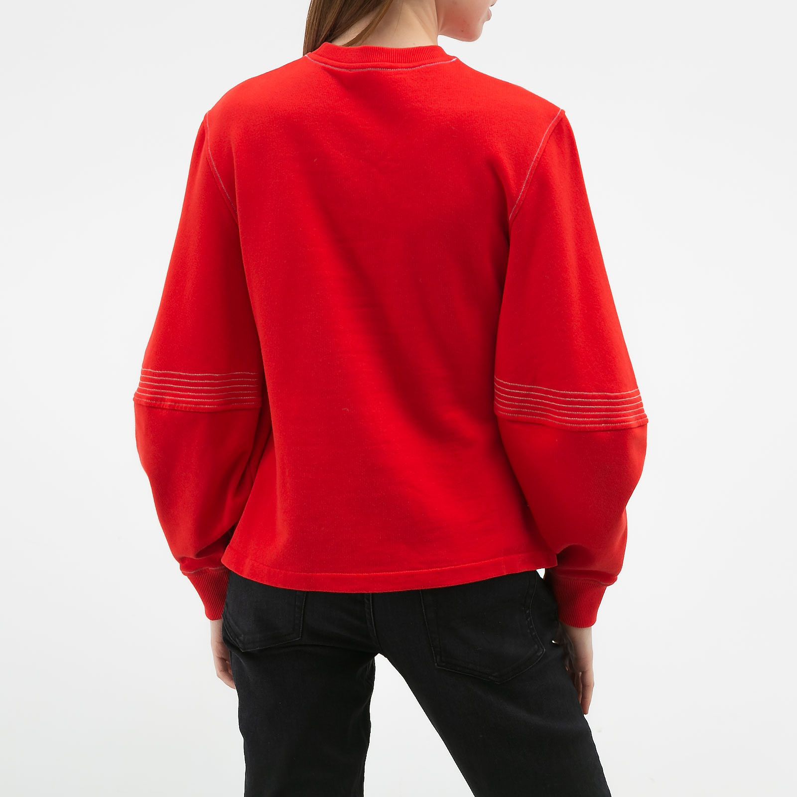 Свитшот  красного цвета JW Anderson - фото из каталога магазина брендовой одежды Second Friend Store Свитшот JW Anderson - купить оригинал в секонд-хенде SFS - 2