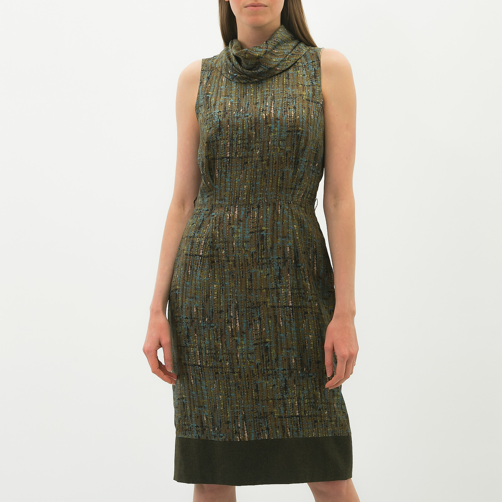 Платье зеленого цвета Max Mara - фото из каталога магазина брендовой одежды Second Friend Store Платье Max Mara - купить оригинал в секонд-хенде SFS - 1