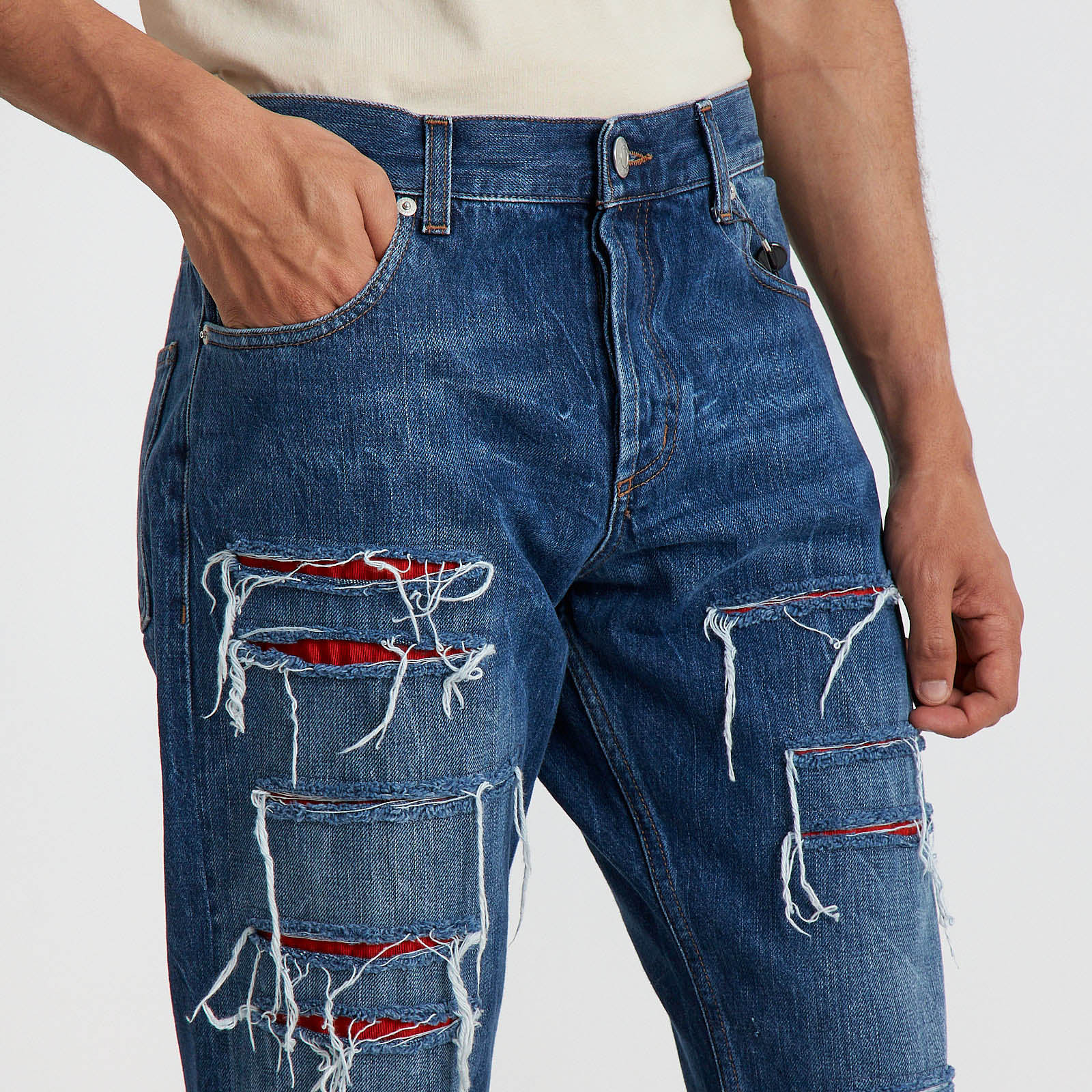 Джинсы Alexander McQueen - купить оригинал в секонд-хенде SFS - 4