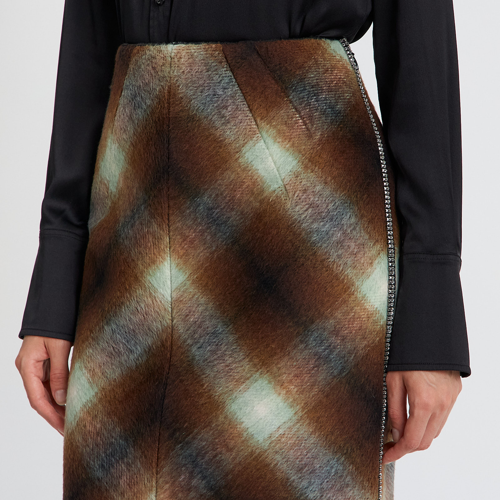 Юбка коричневого цвета N21 - фото из каталога магазина брендовой одежды Second Friend Store Юбка N21 - купить оригинал в секонд-хенде SFS - 4