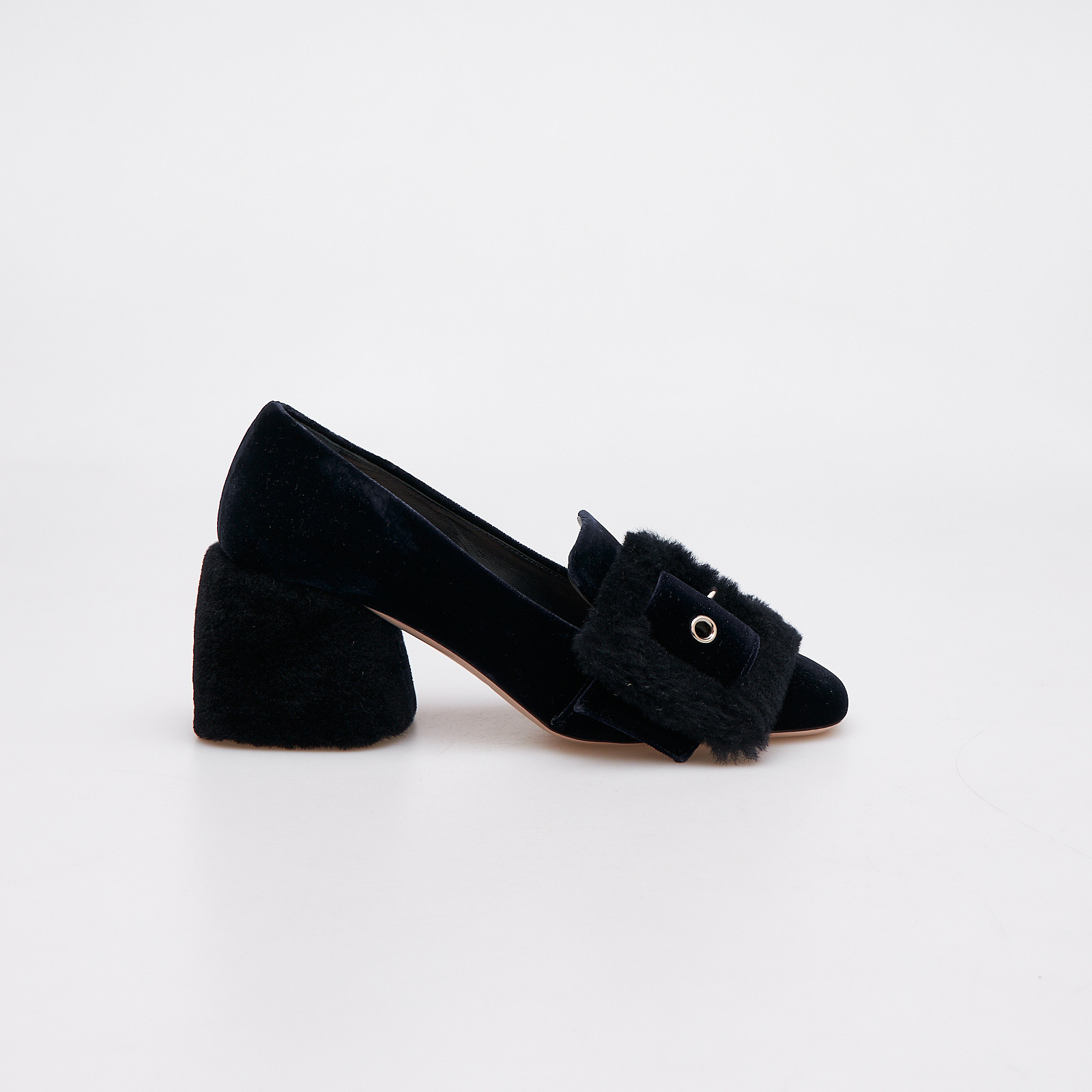 Туфли синего цвета Miu Miu - фото из каталога магазина брендовой одежды Second Friend Store Туфли Miu Miu - купить оригинал в секонд-хенде SFS - 1